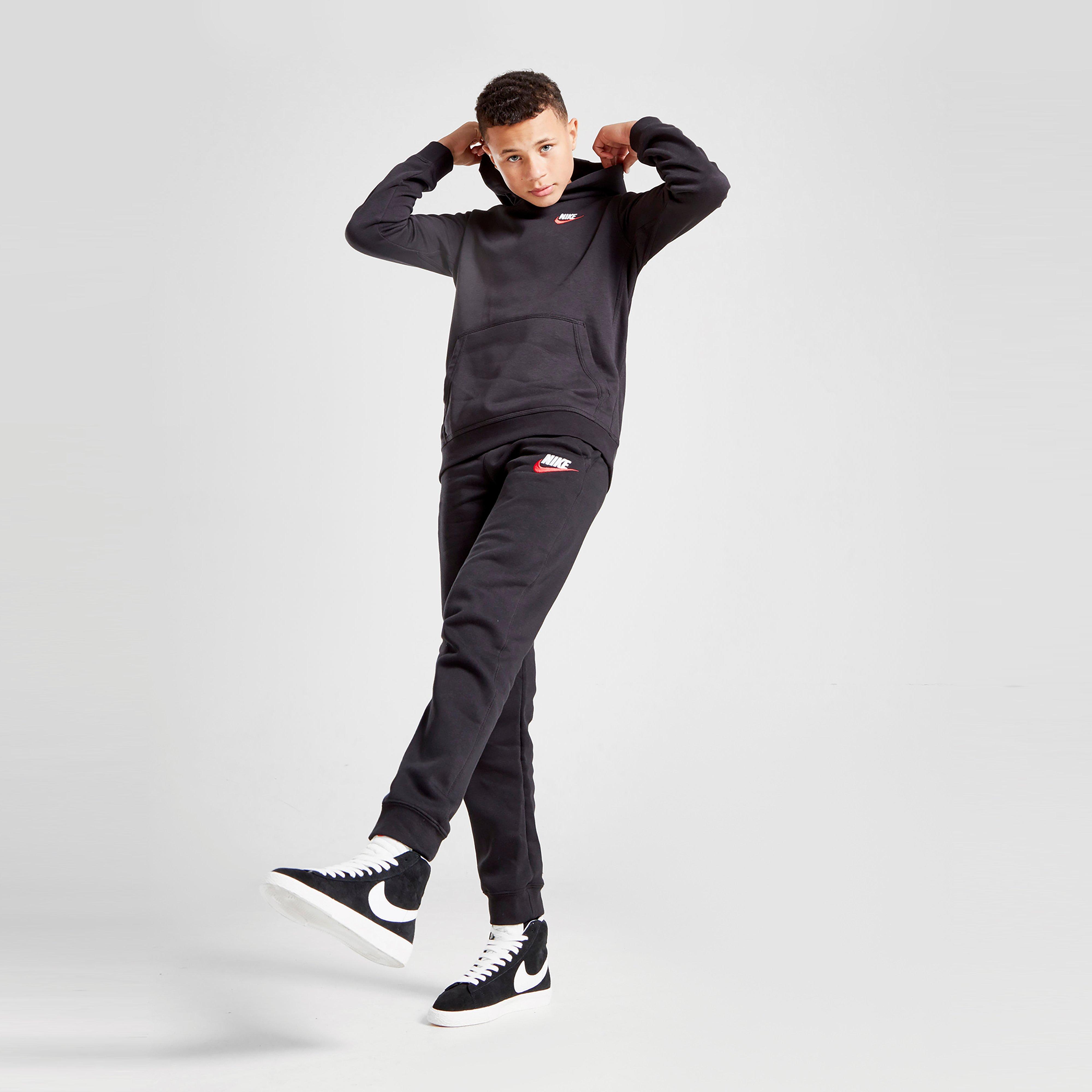 nike black club joggers