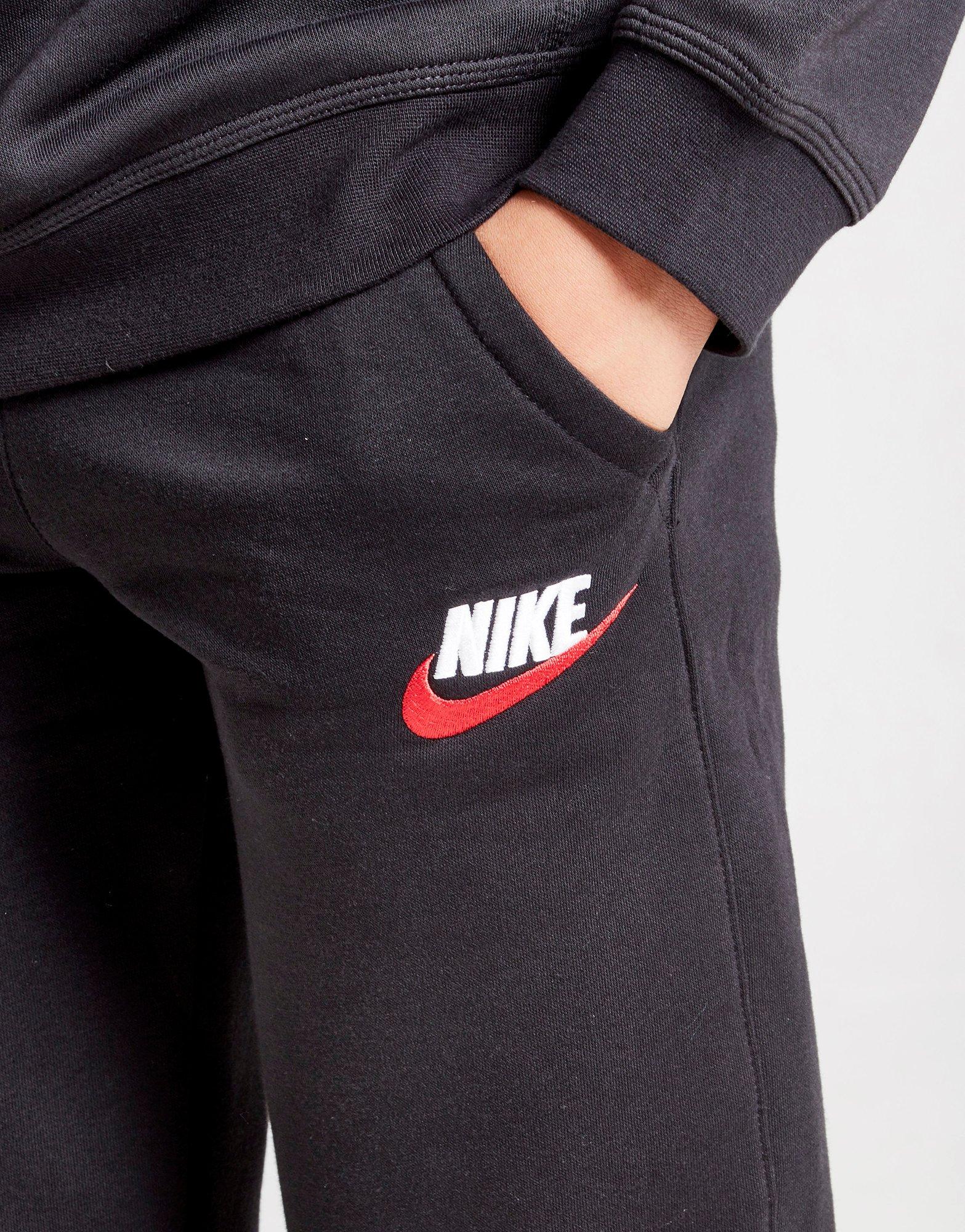 nike black joggers junior