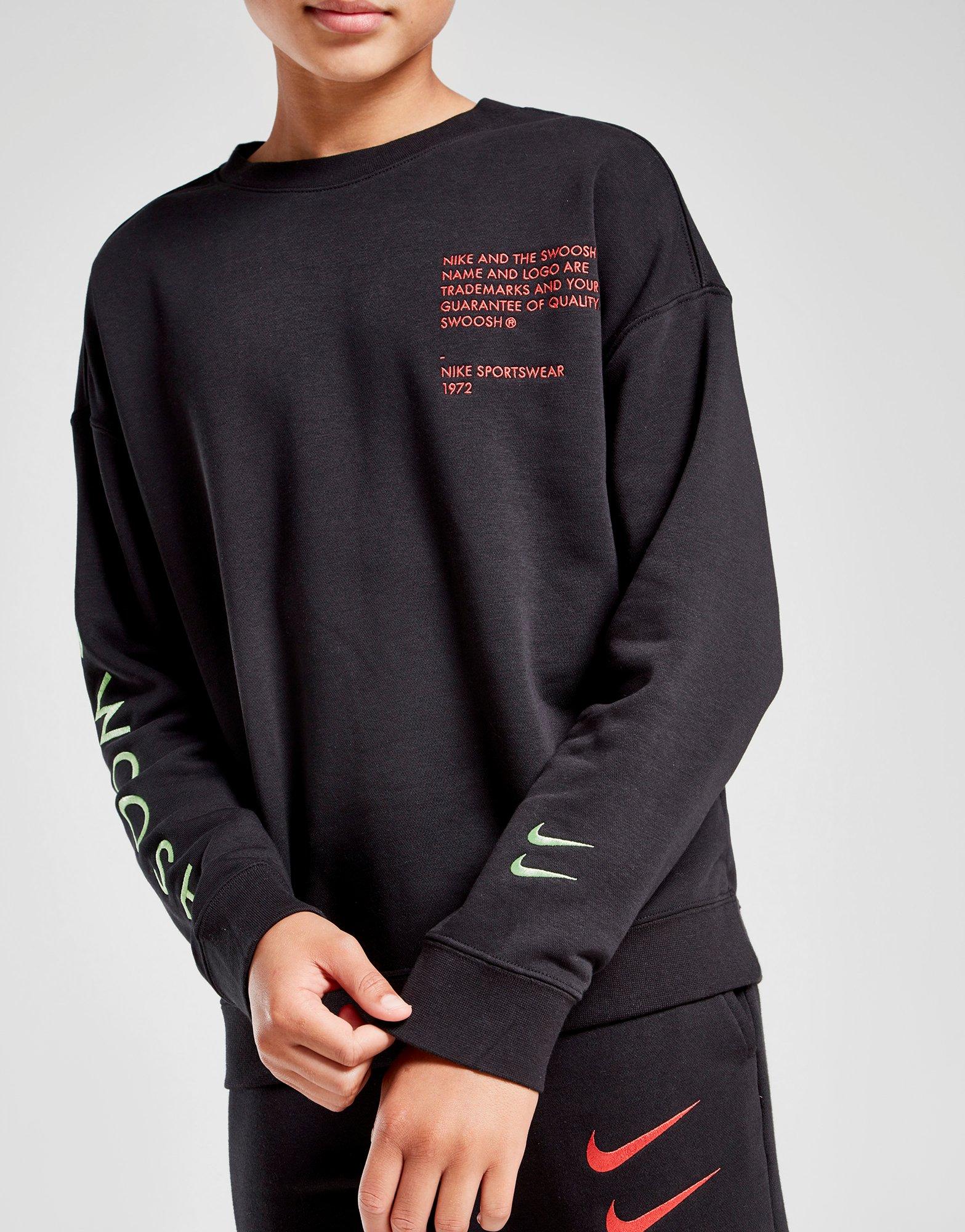 men's nike sportswear swoosh 1972 crewneck sweatshirt