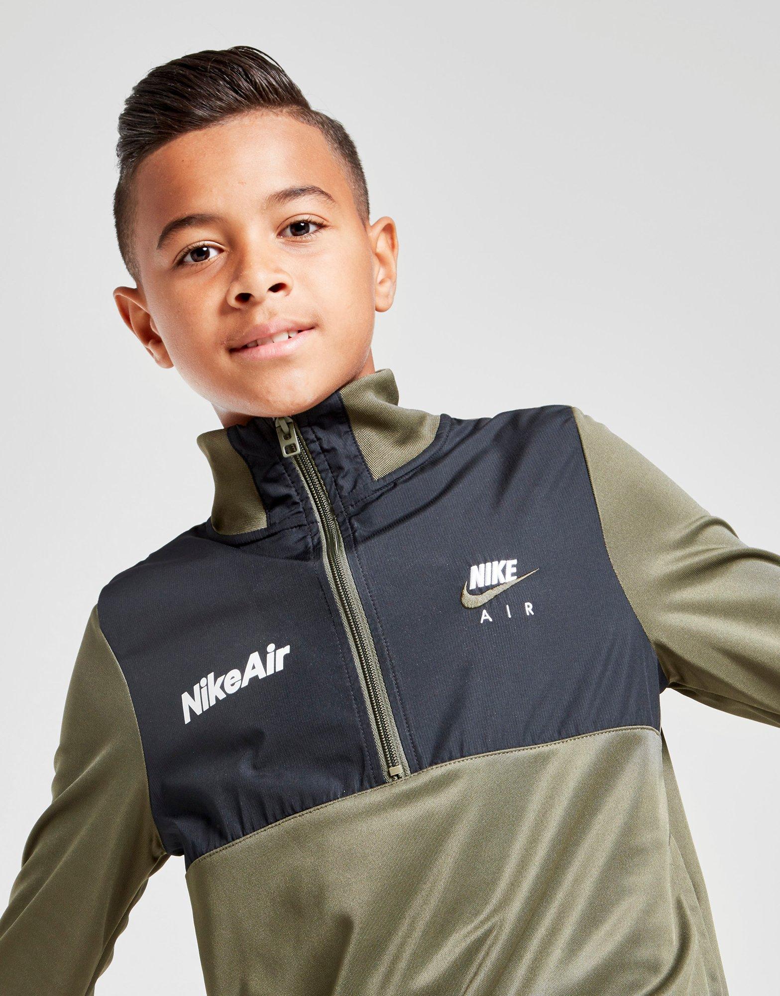 nike green tracksuit junior