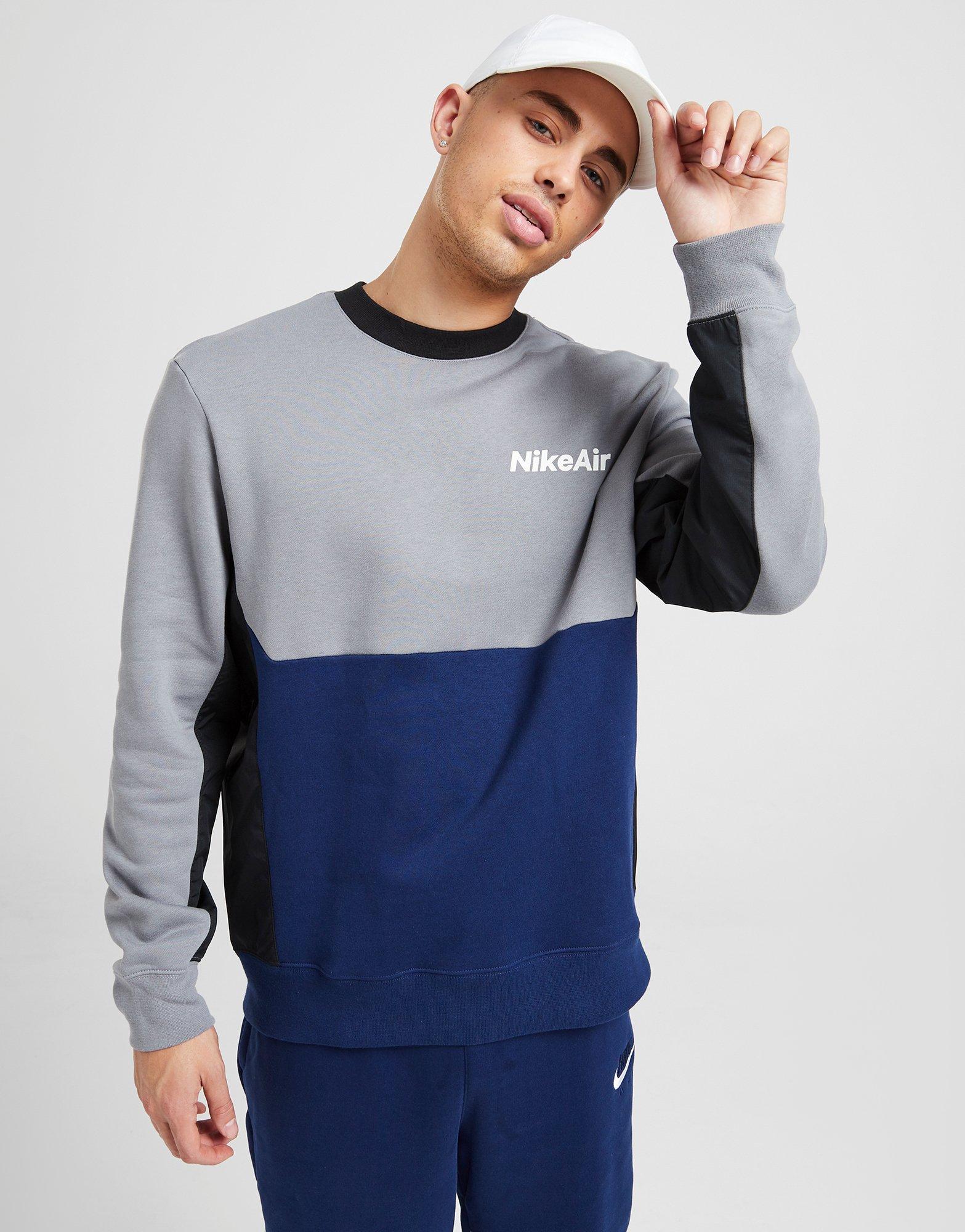 nike air crew sweatshirt grey