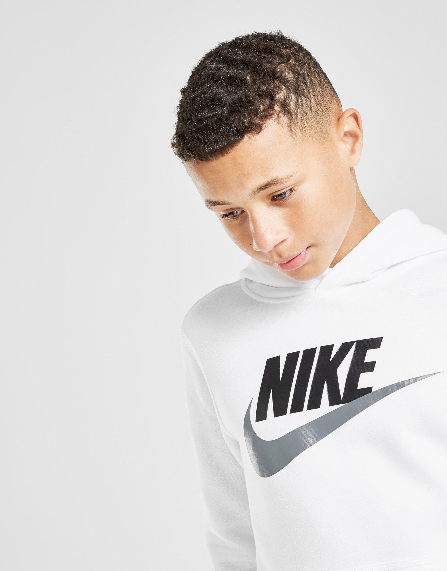 white nike hoodie junior