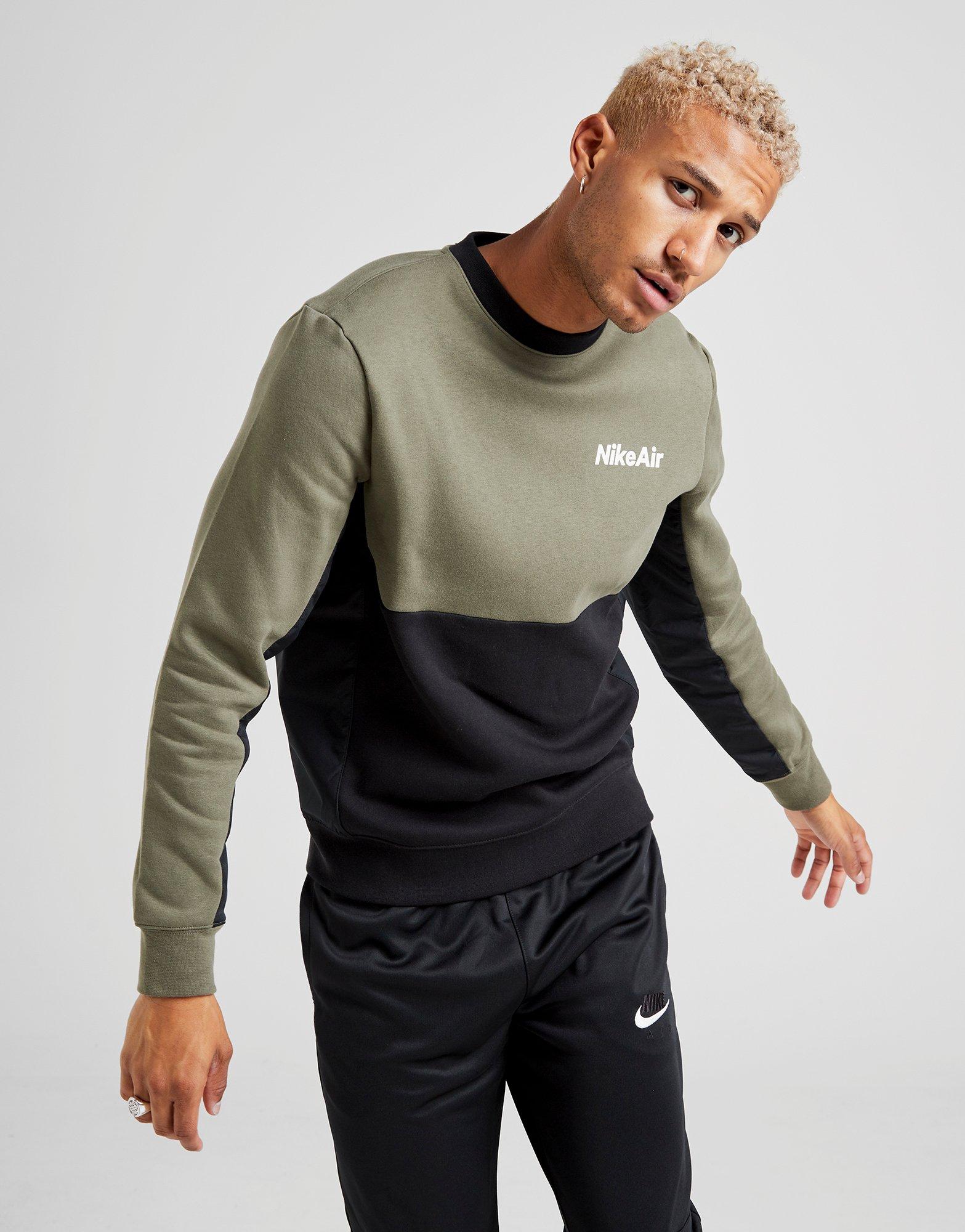 Green Nike Air Crew Sweatshirt | JD Sports