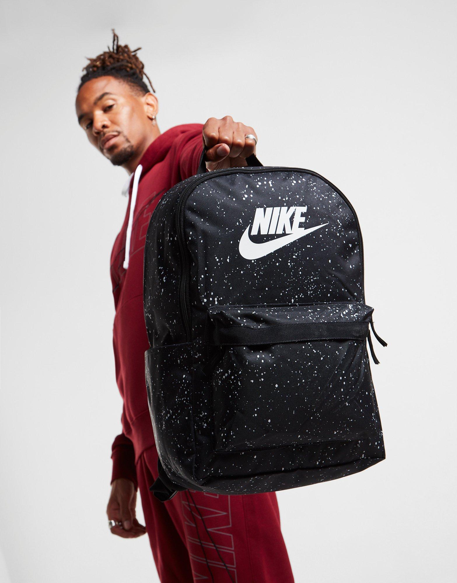 black and white nike bag