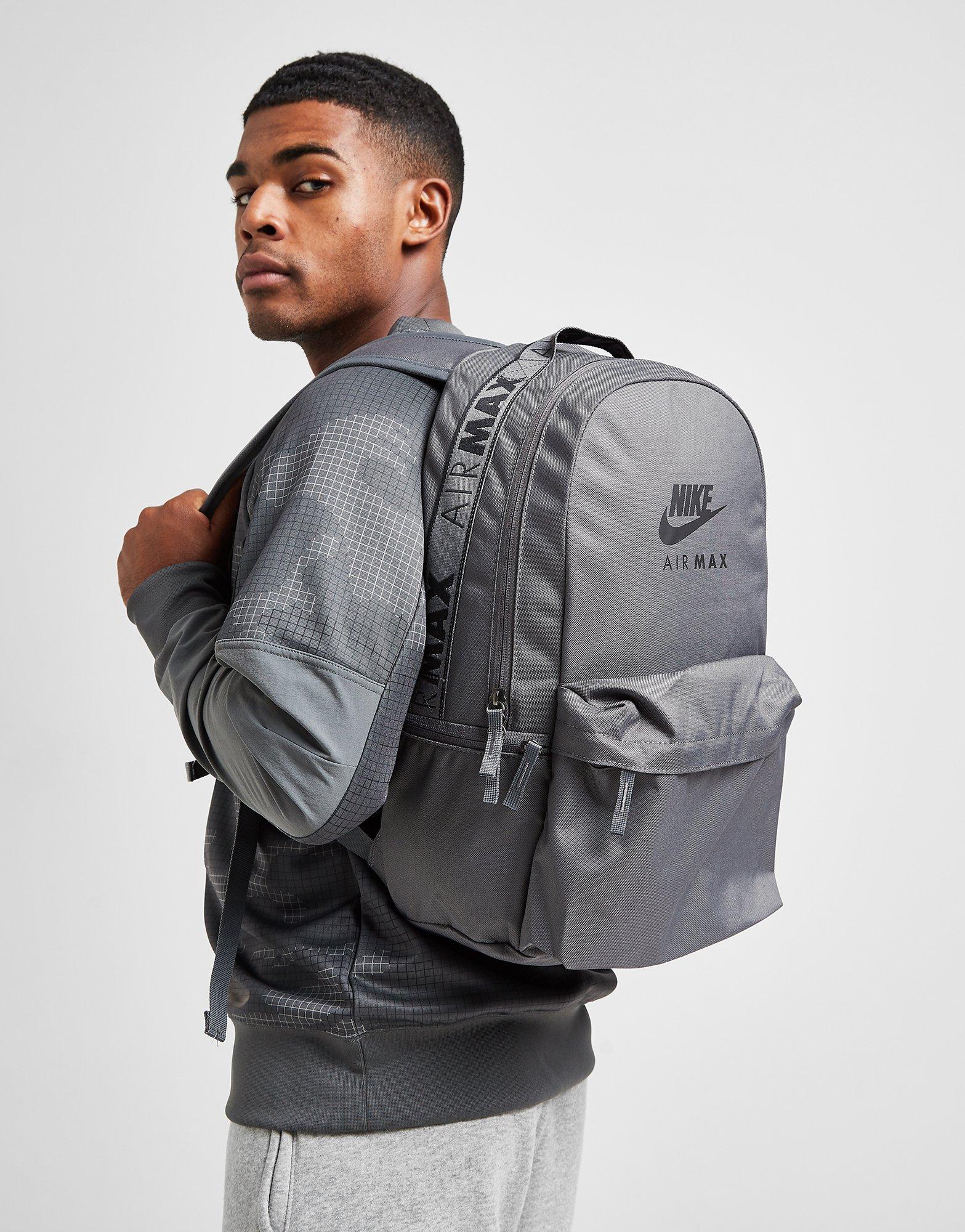 nike air max backpack grey