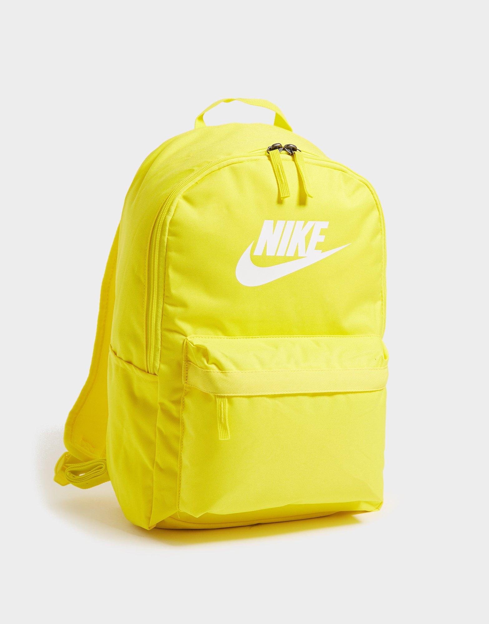 yellow nike bag