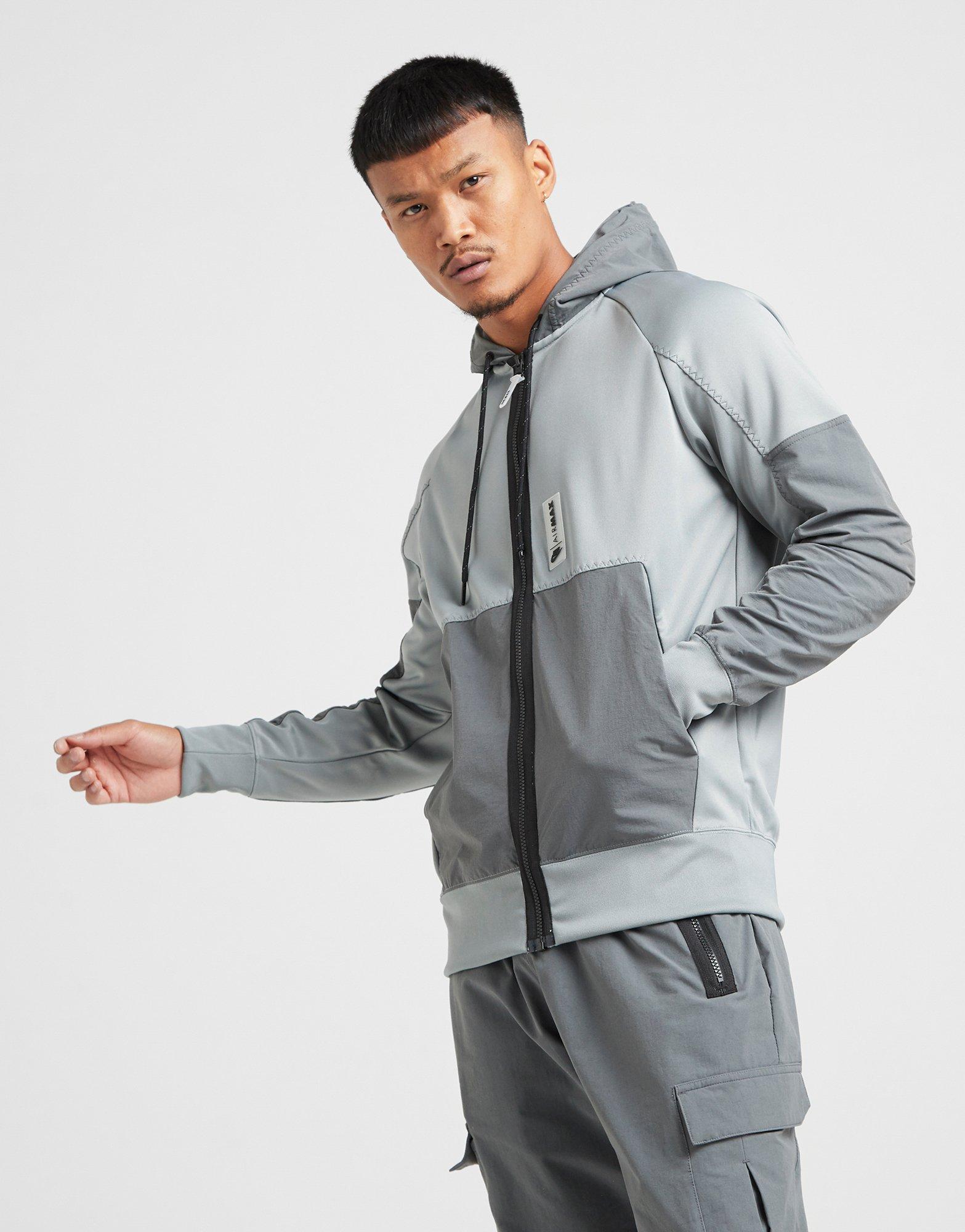 nike air max full zip hoodie black