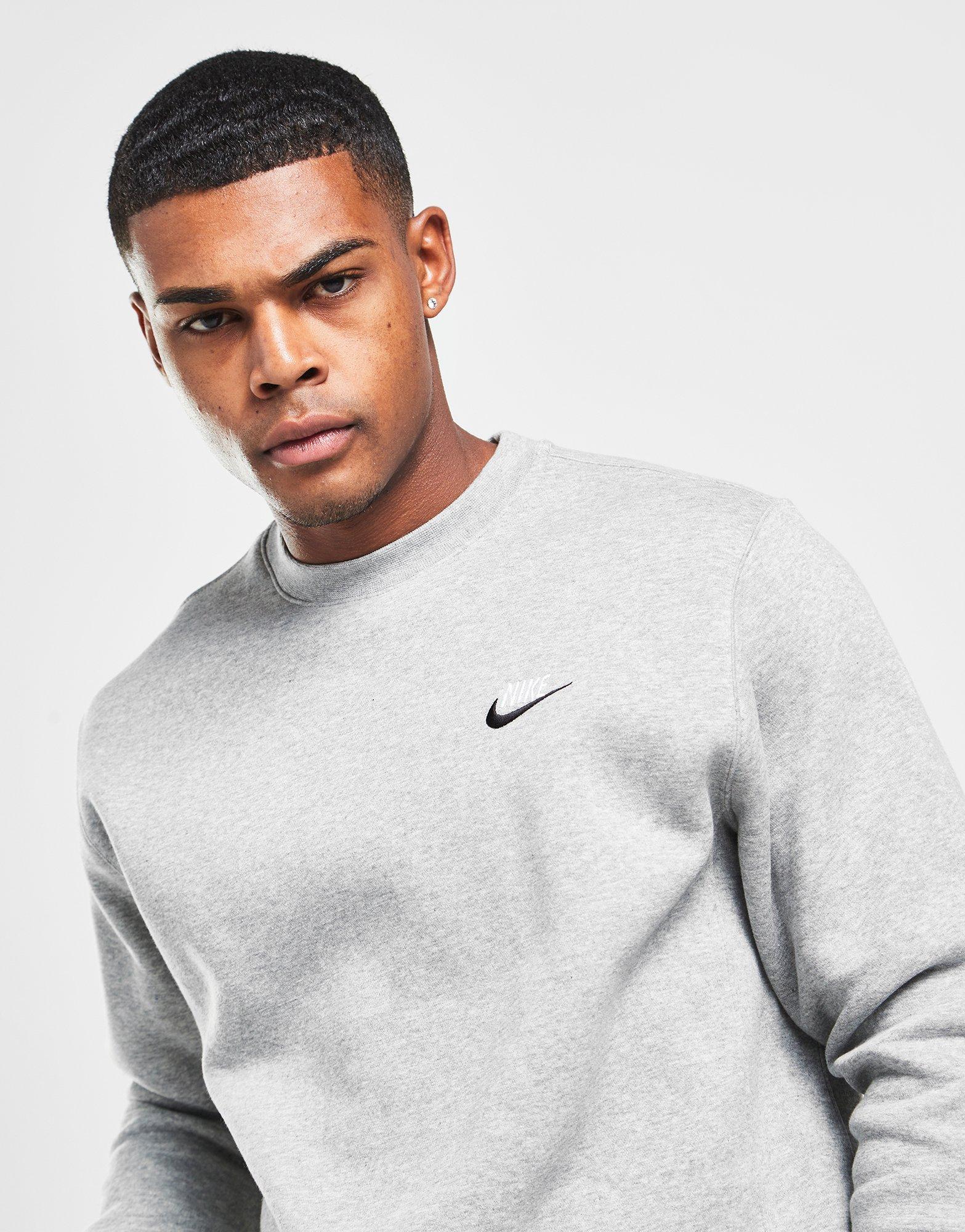 nike foundation crew sweatshirt grey