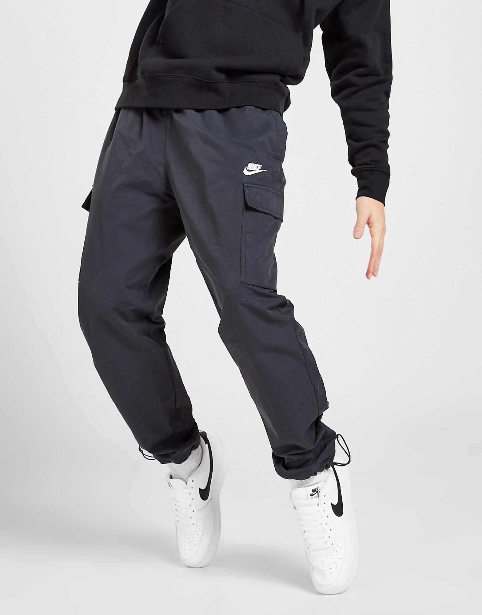 Black Nike Woven Cargo Track Pant | JD 