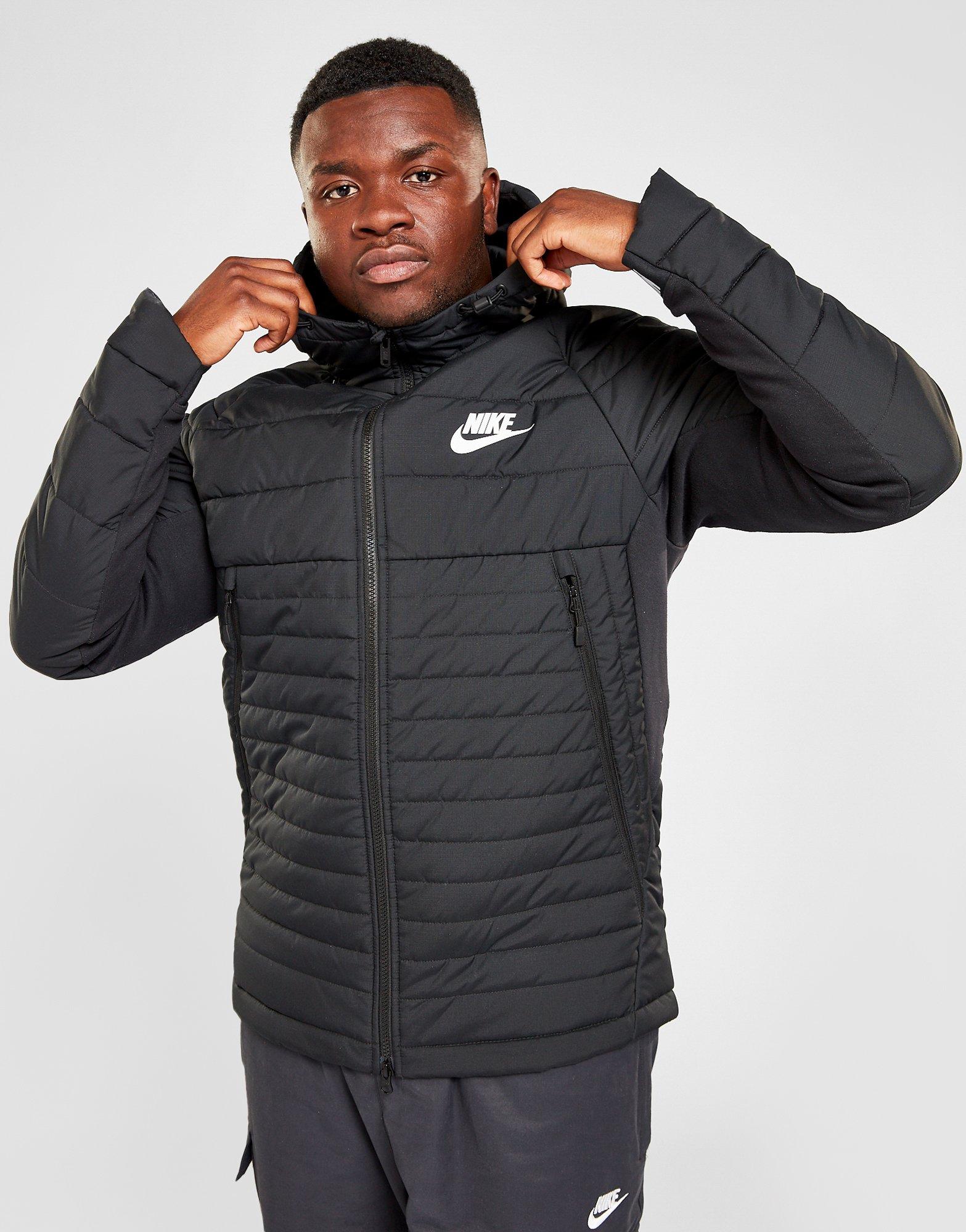 nike synthetic fill hybrid jacket black