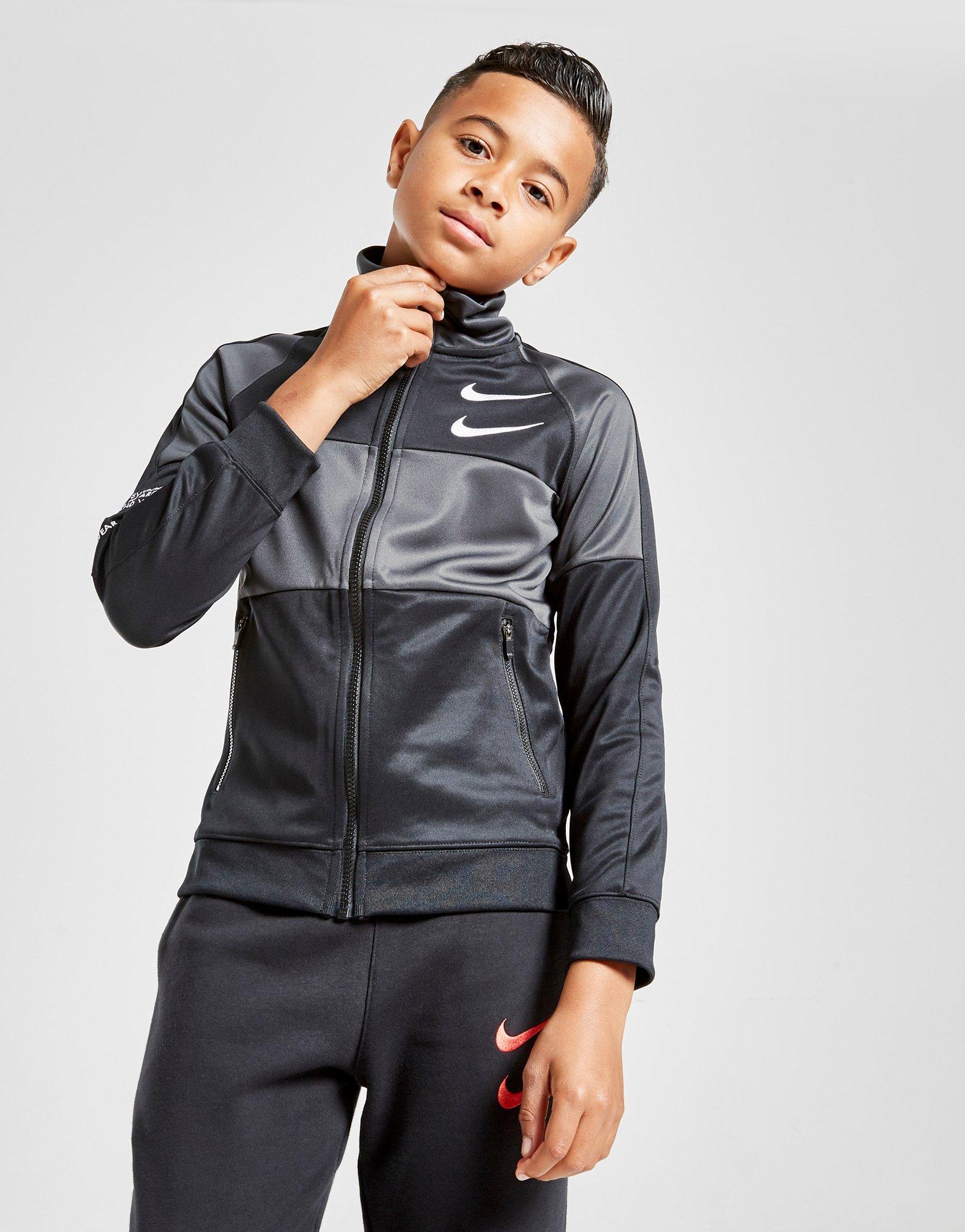 nike double swoosh track top