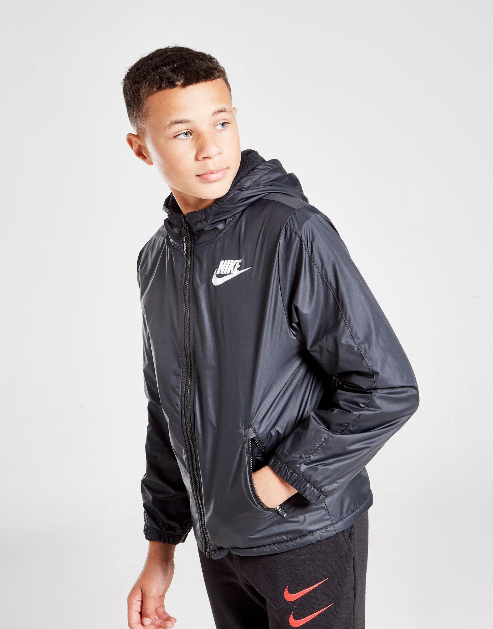 Black Nike Fleece Lined Jacket Junior 