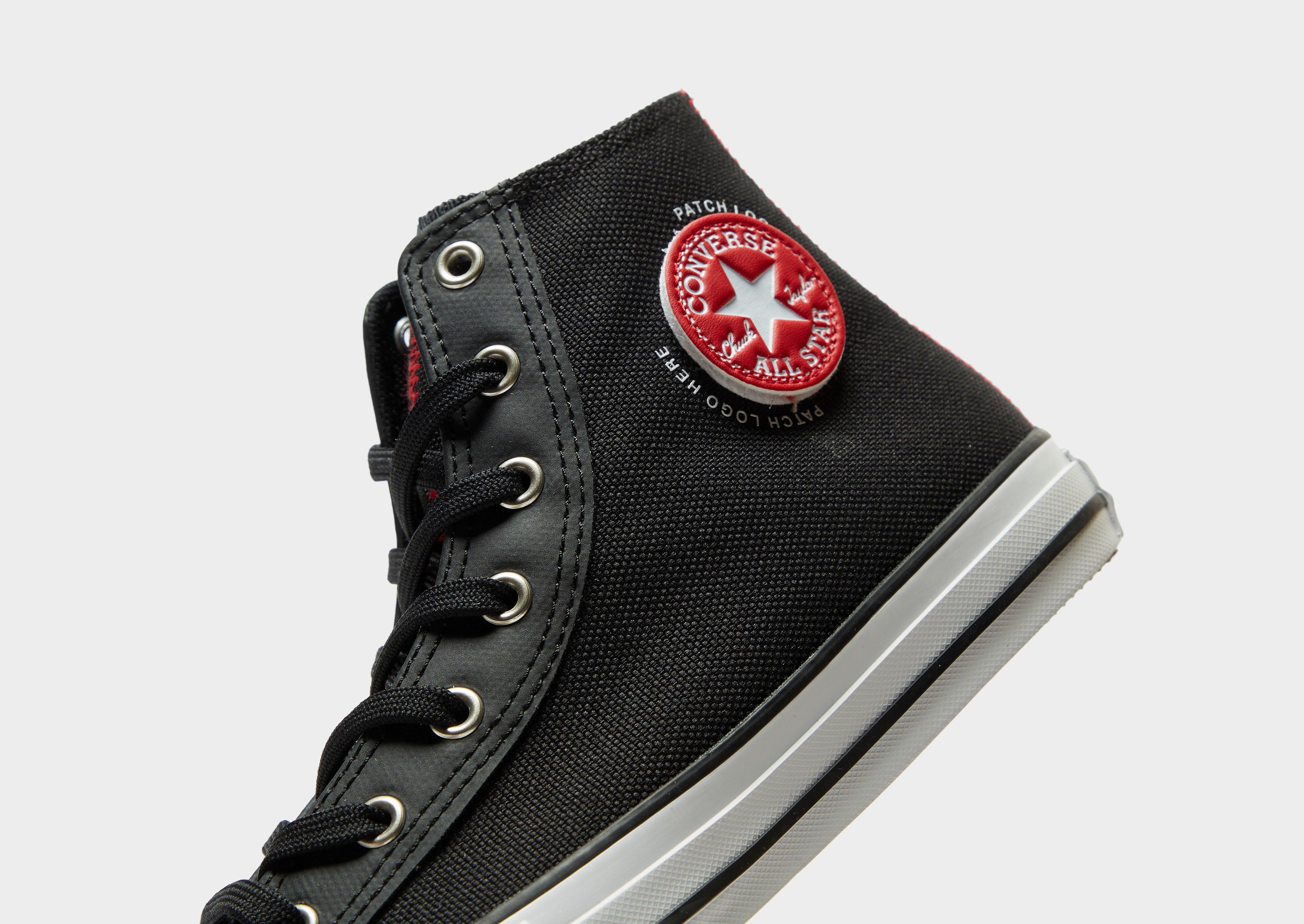 junior all black converse