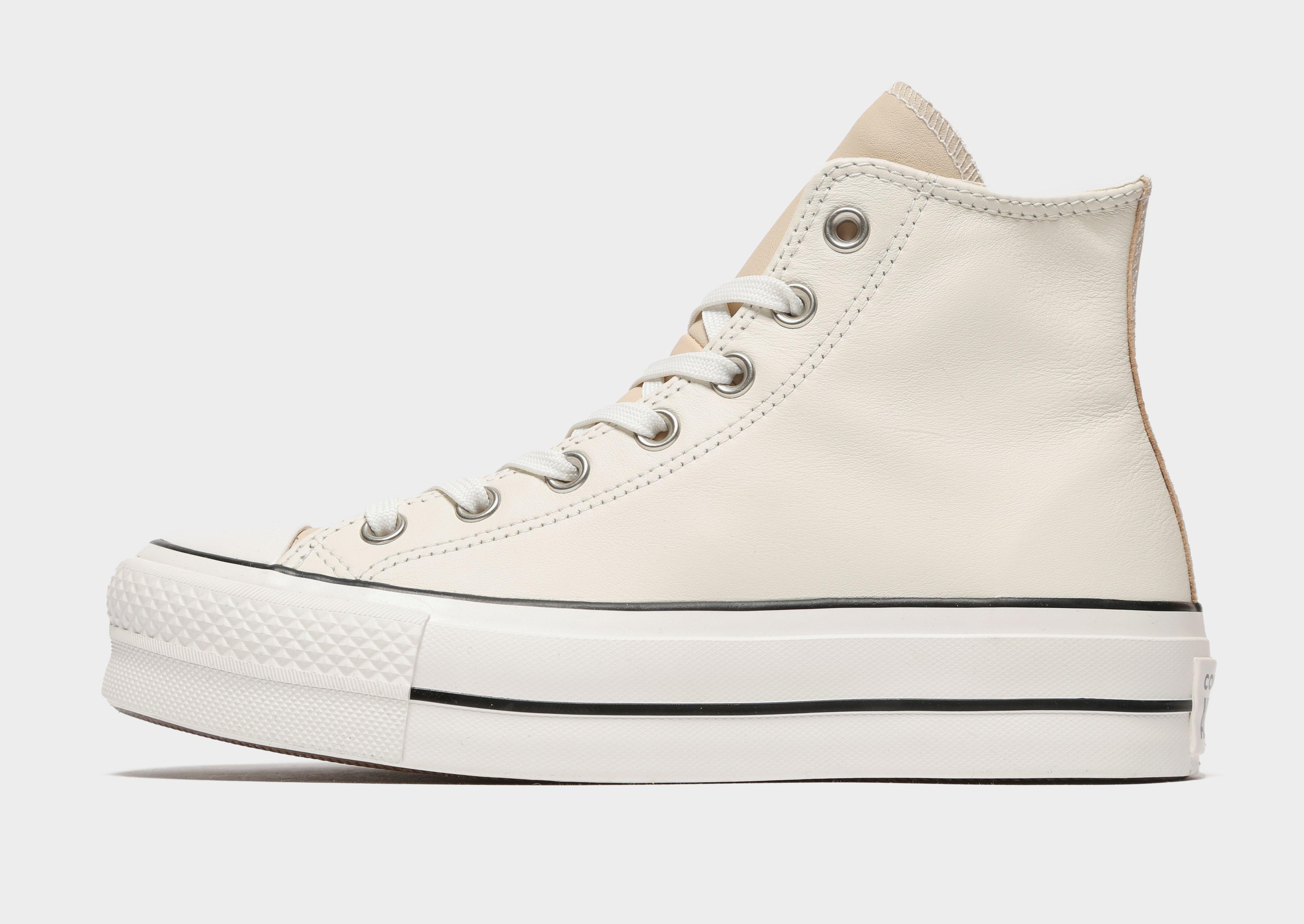 converse beige platform