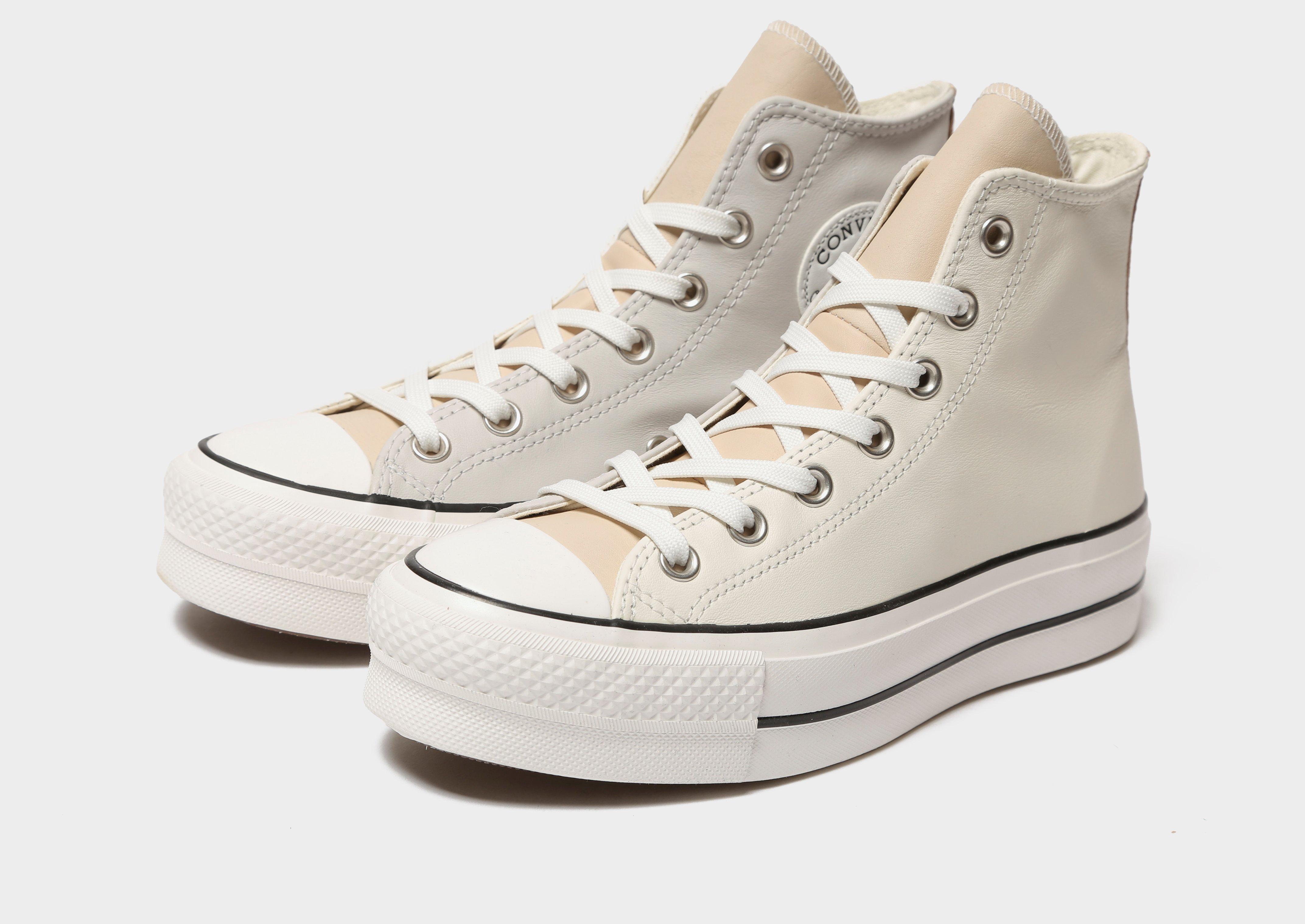 converse platform beige