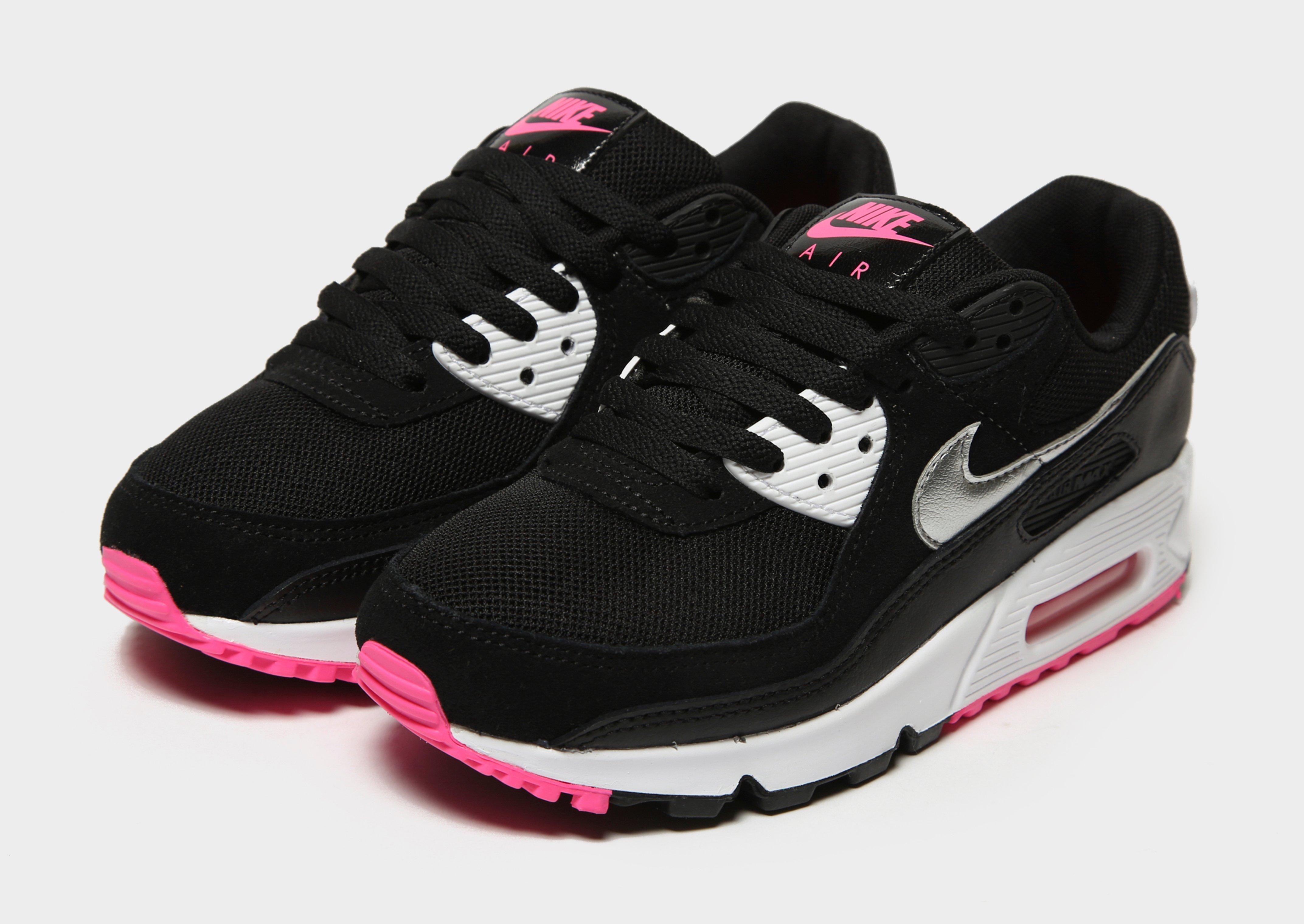 nike air max 90 womens black and pink