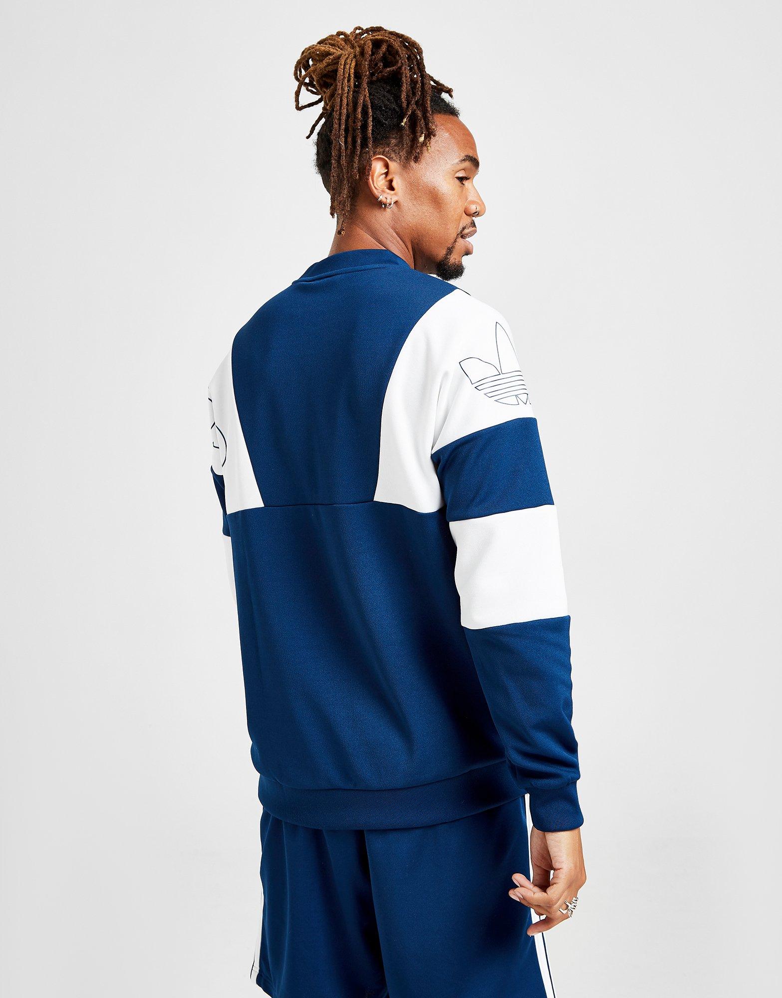 adidas originals spirit poly crew sweatshirt