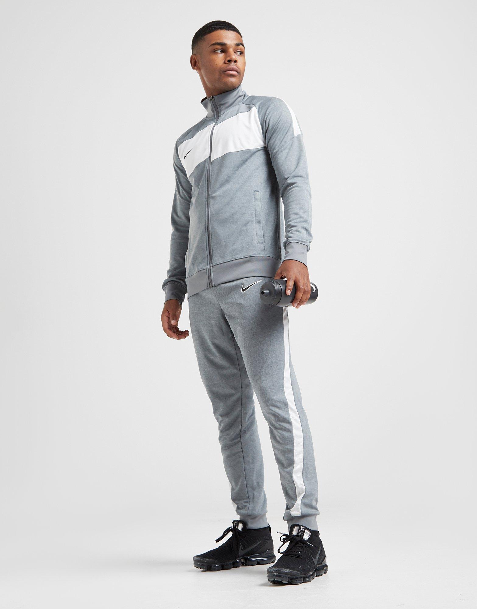 grey nike academy tracksuit