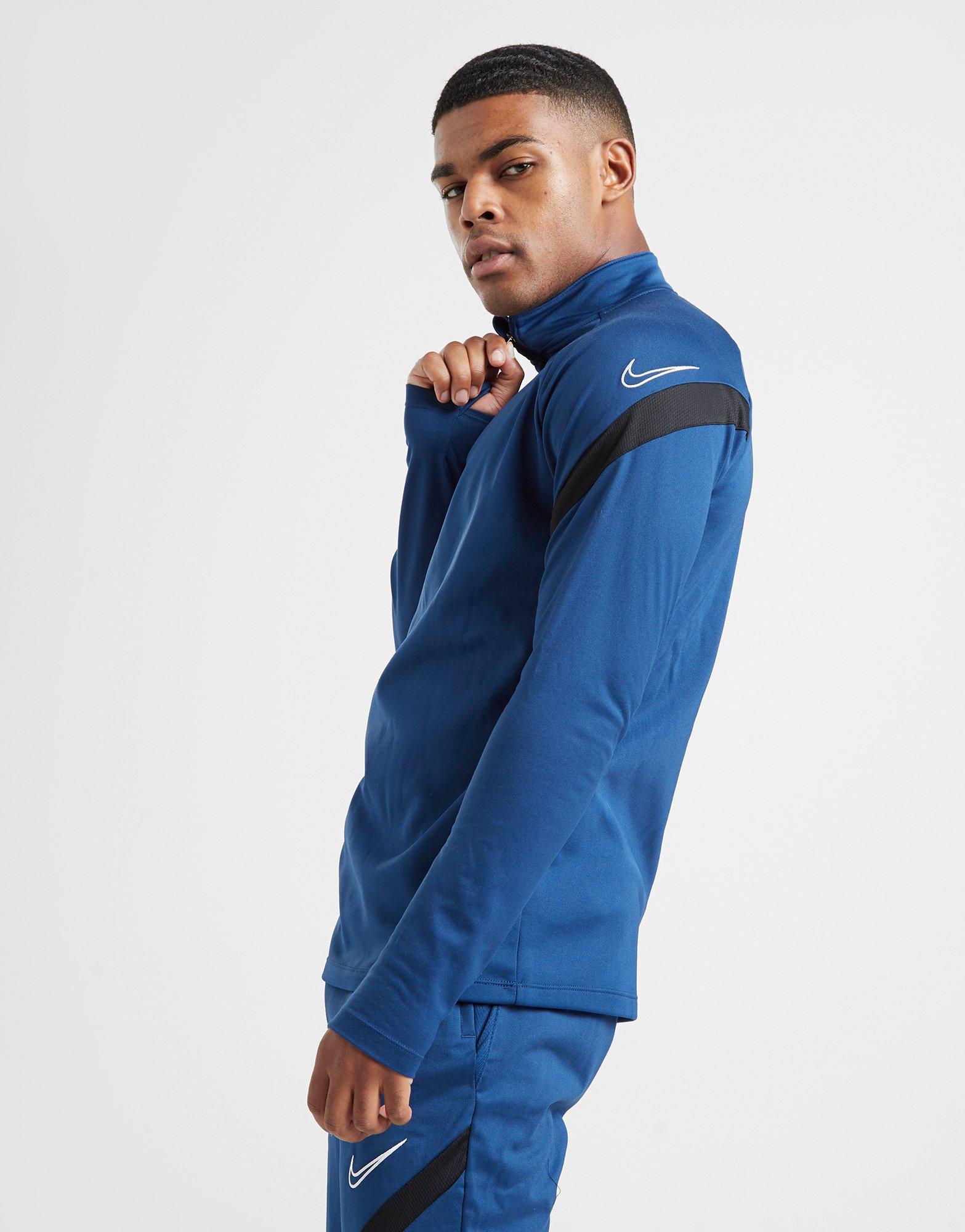 nike blue tracksuit top