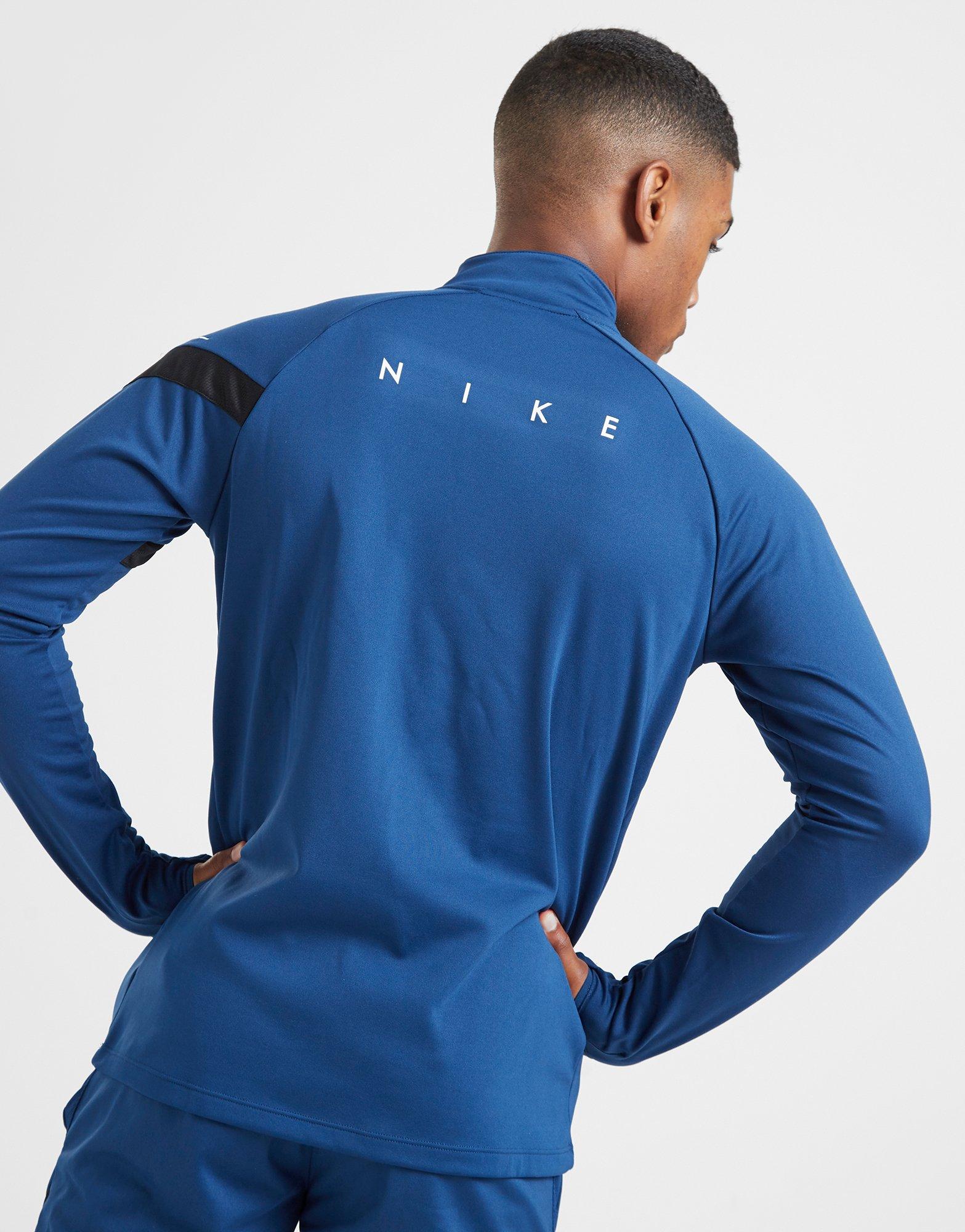 nike blue tracksuit top