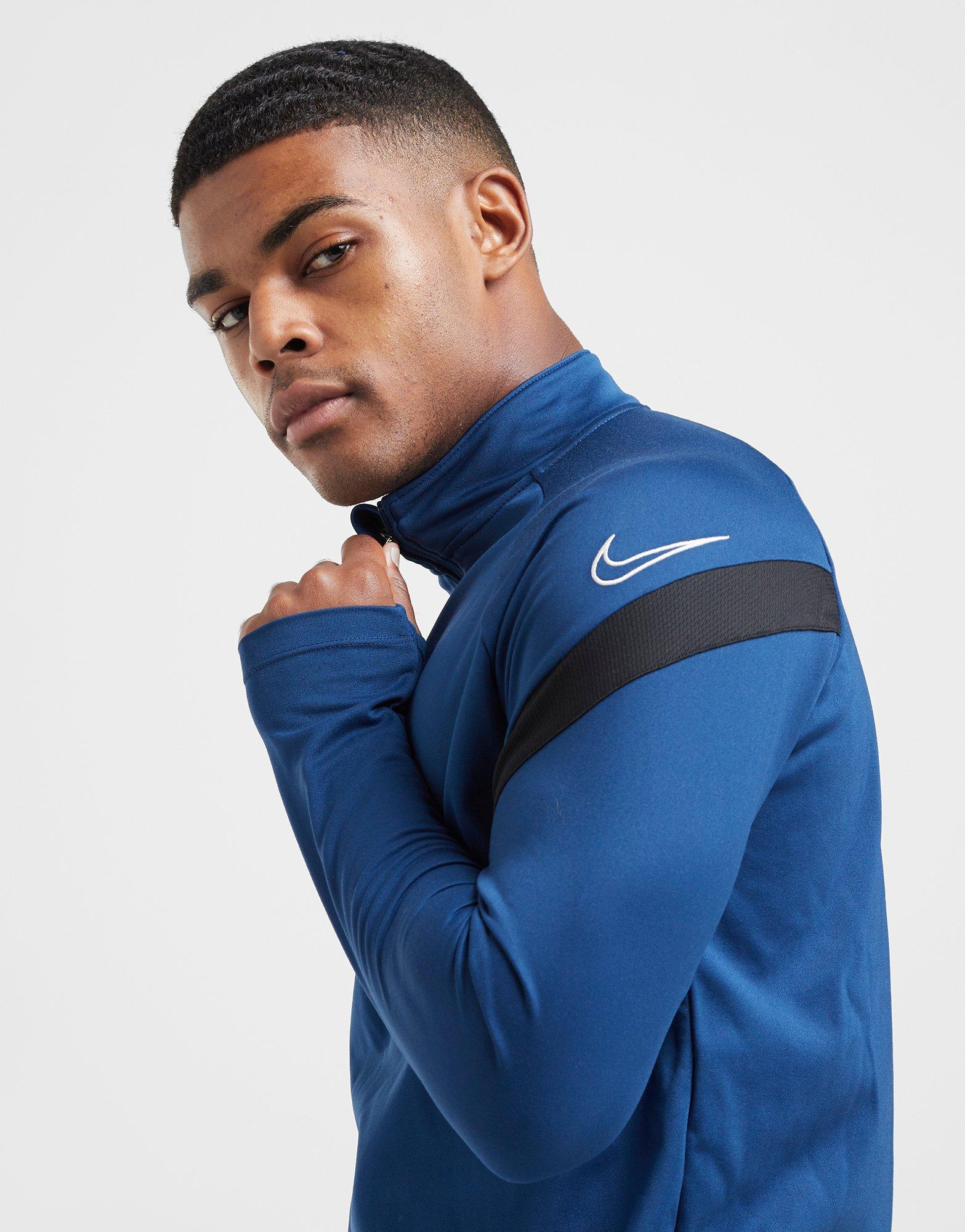 blue nike track top