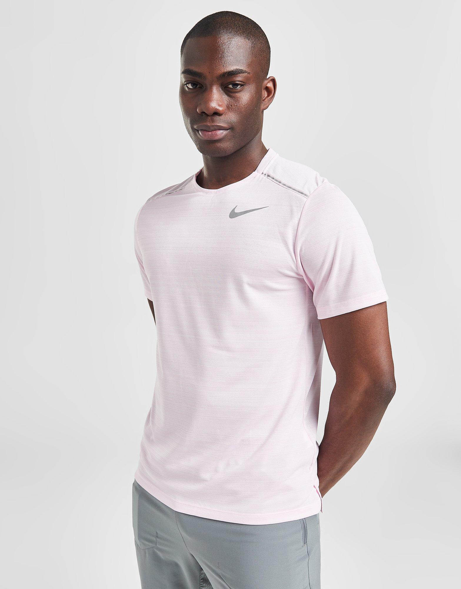 nike miler t shirt pink