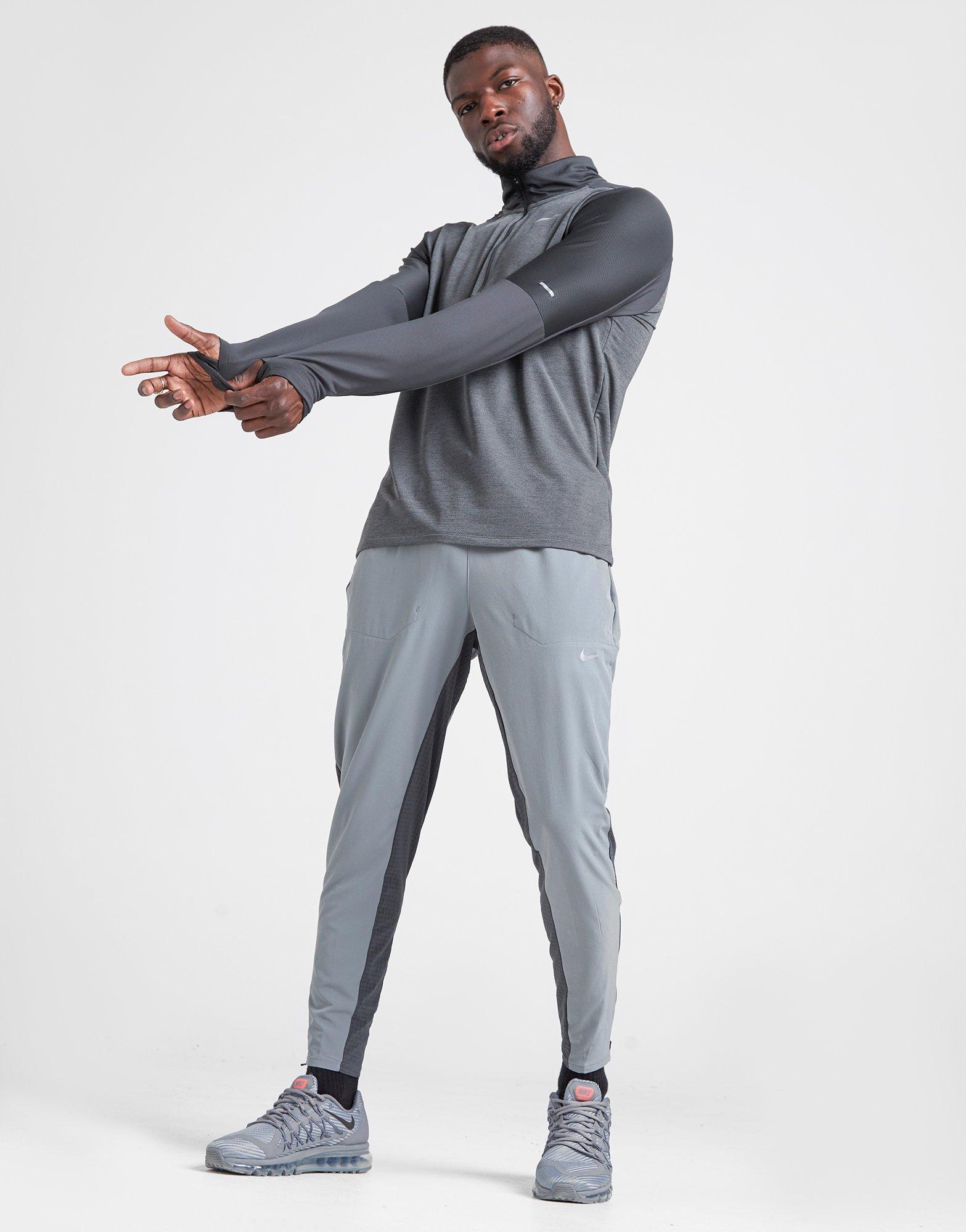 nike element half zip grey