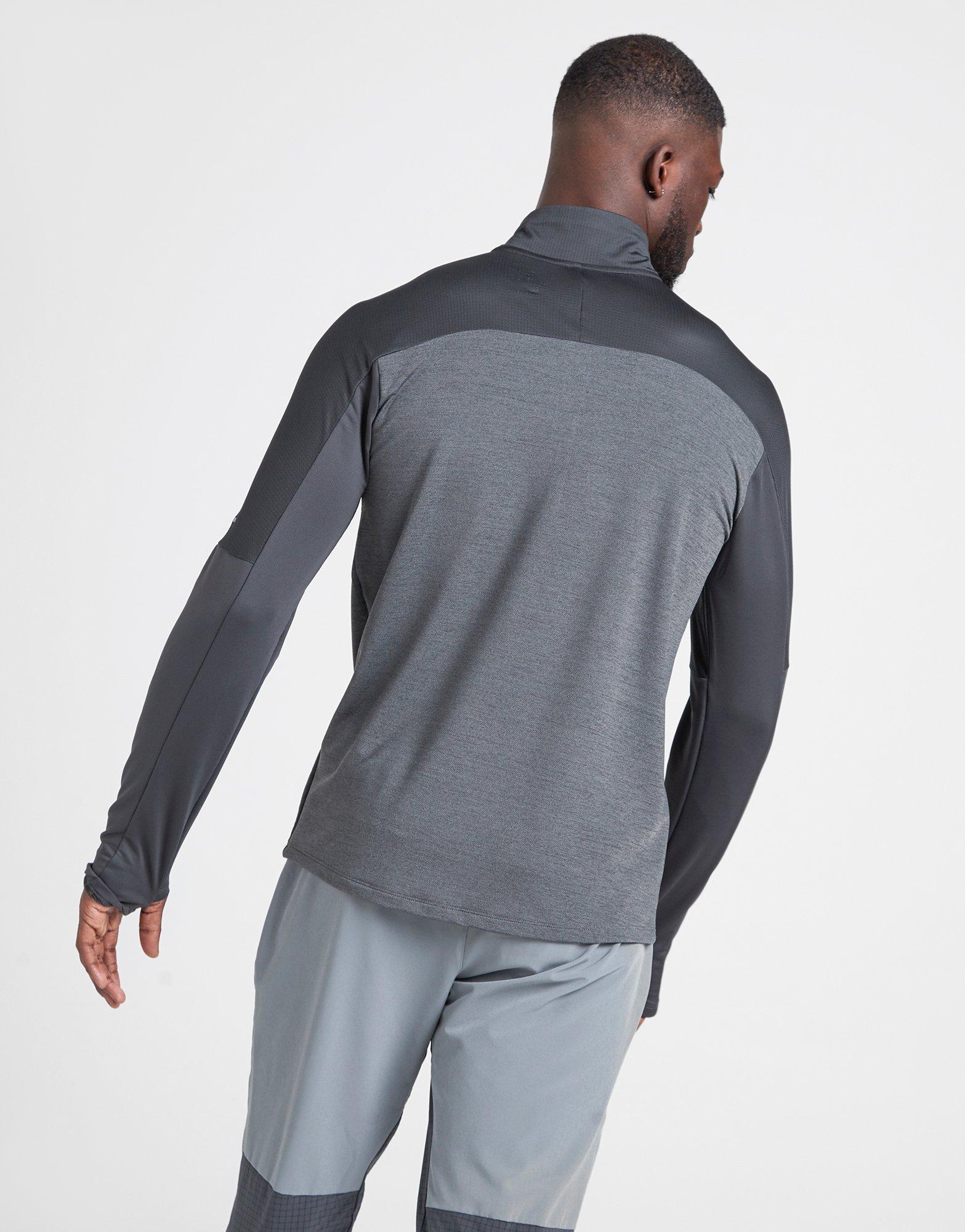 nike 3.0 half zip grey