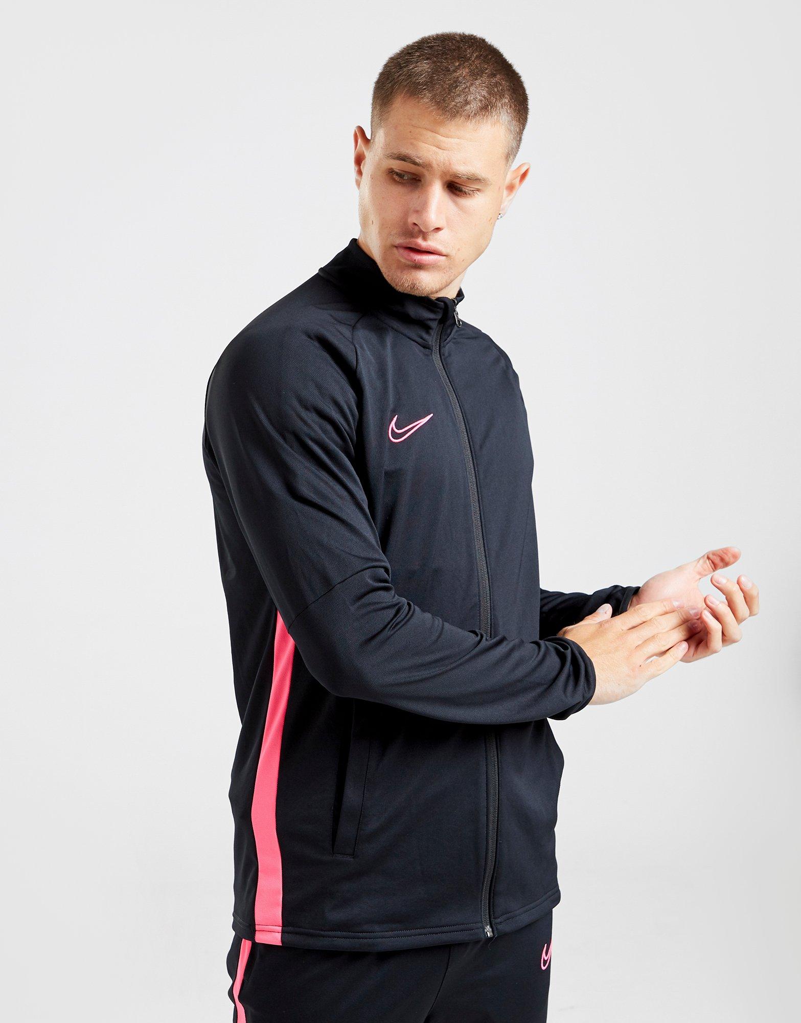 pink and black nike tracksuit