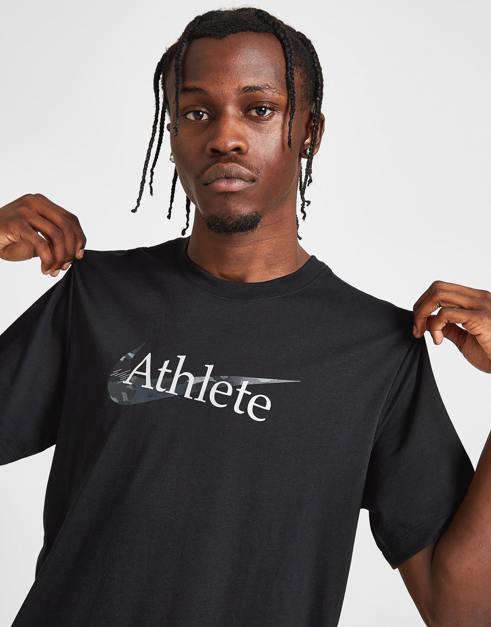 nike athlete t shirt black