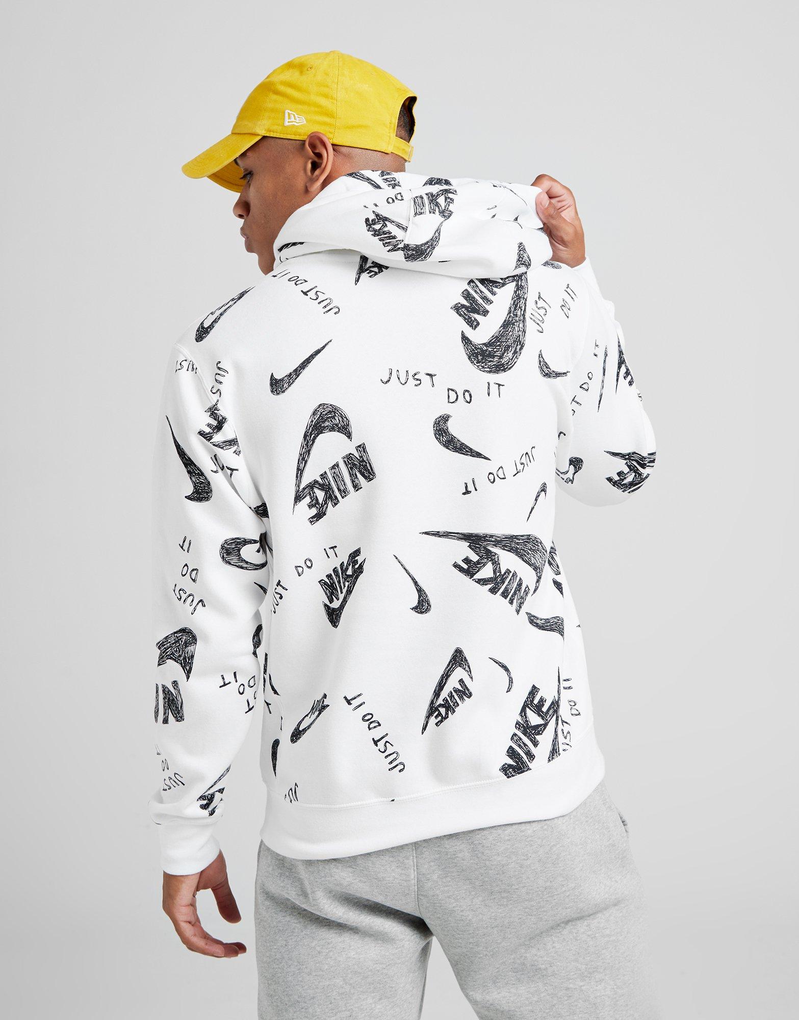 nike just do it all over print sweatshirt