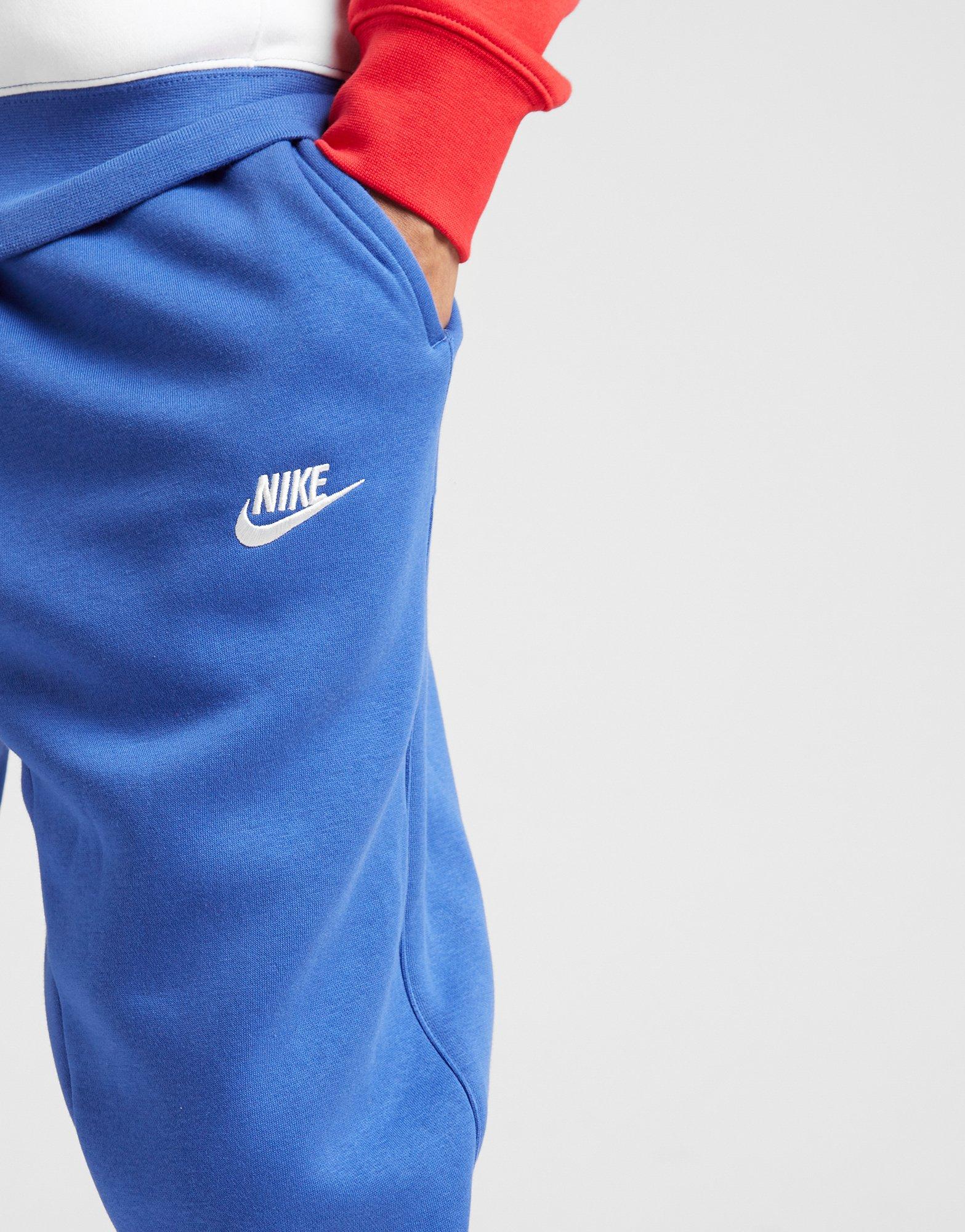 nike league fleece tracksuit blue