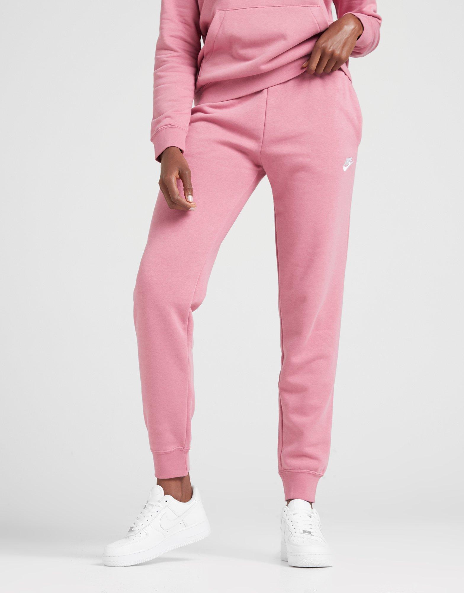nike essential joggers pink