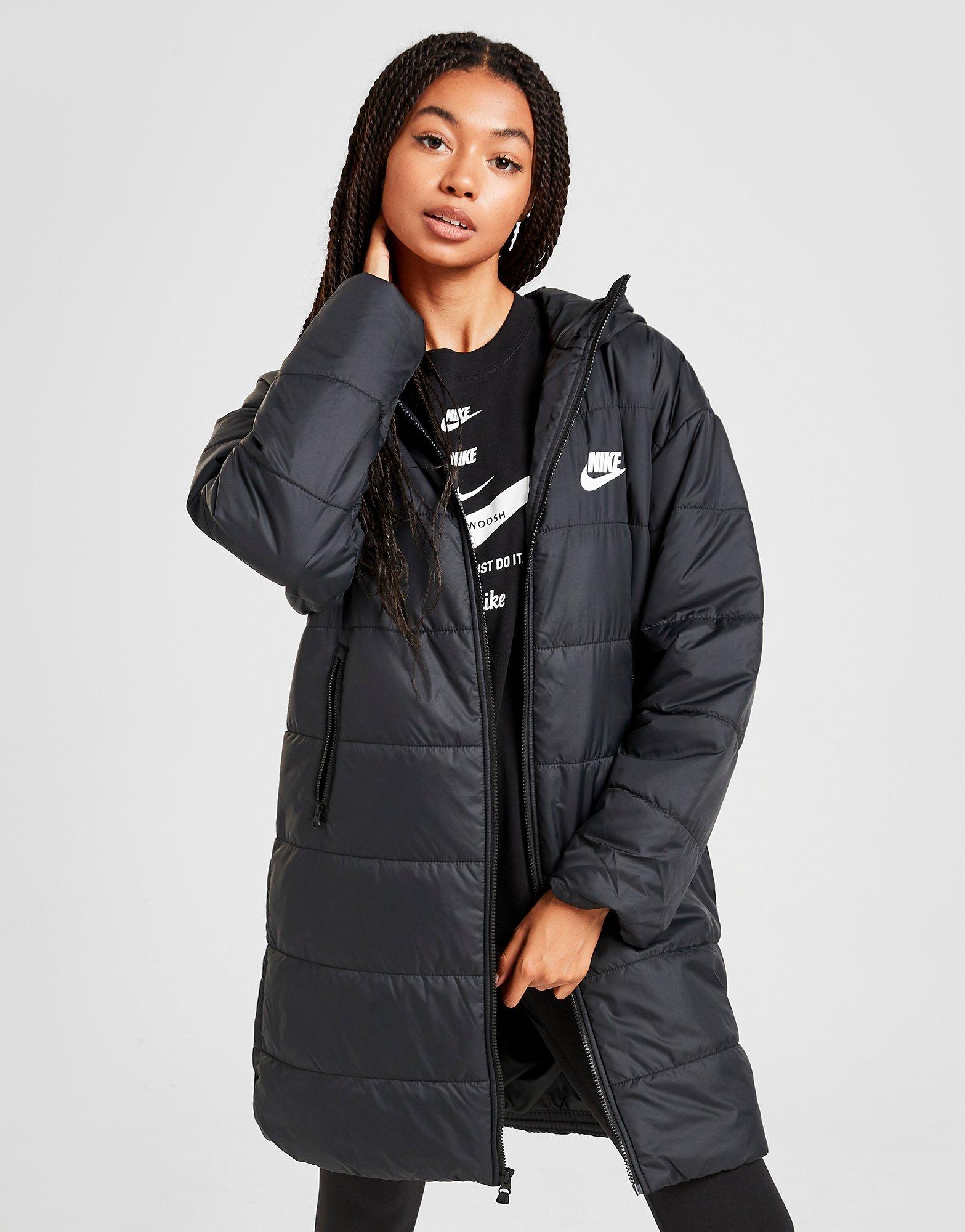 nike black parka