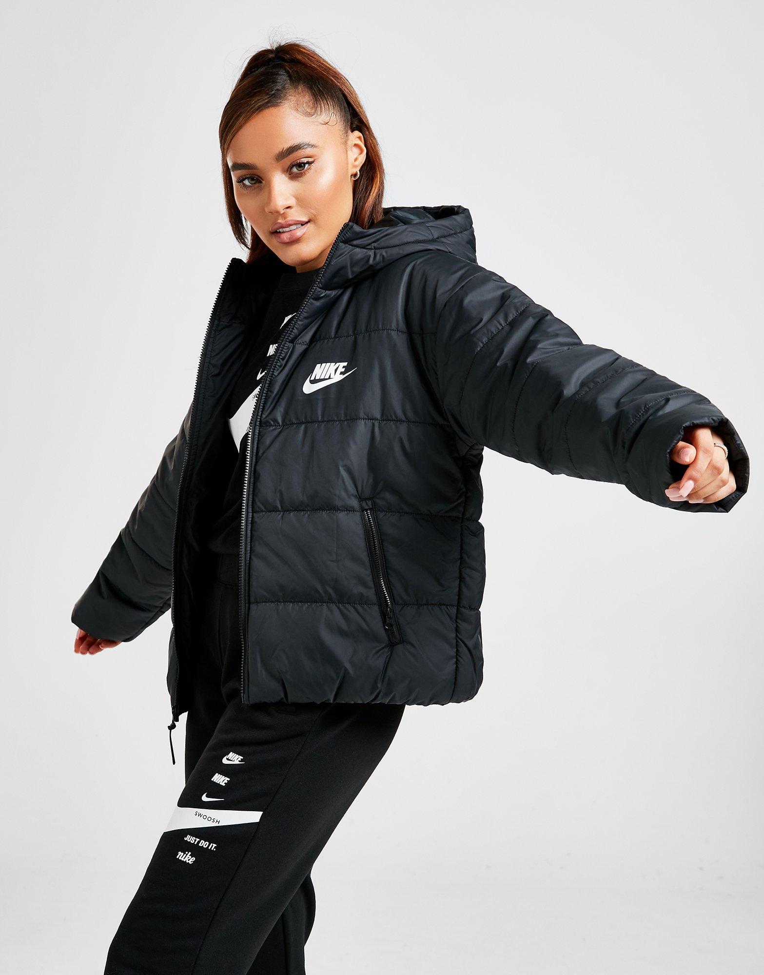 nike swoosh padded jacket women's