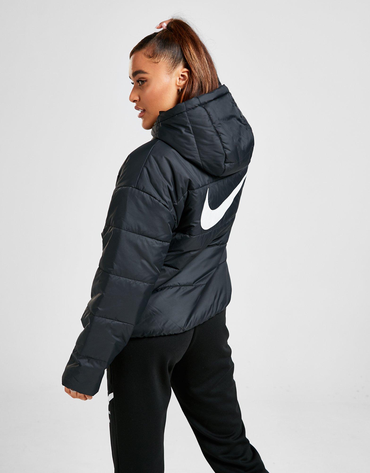 Black Nike Core Swoosh Jacket | JD Sports