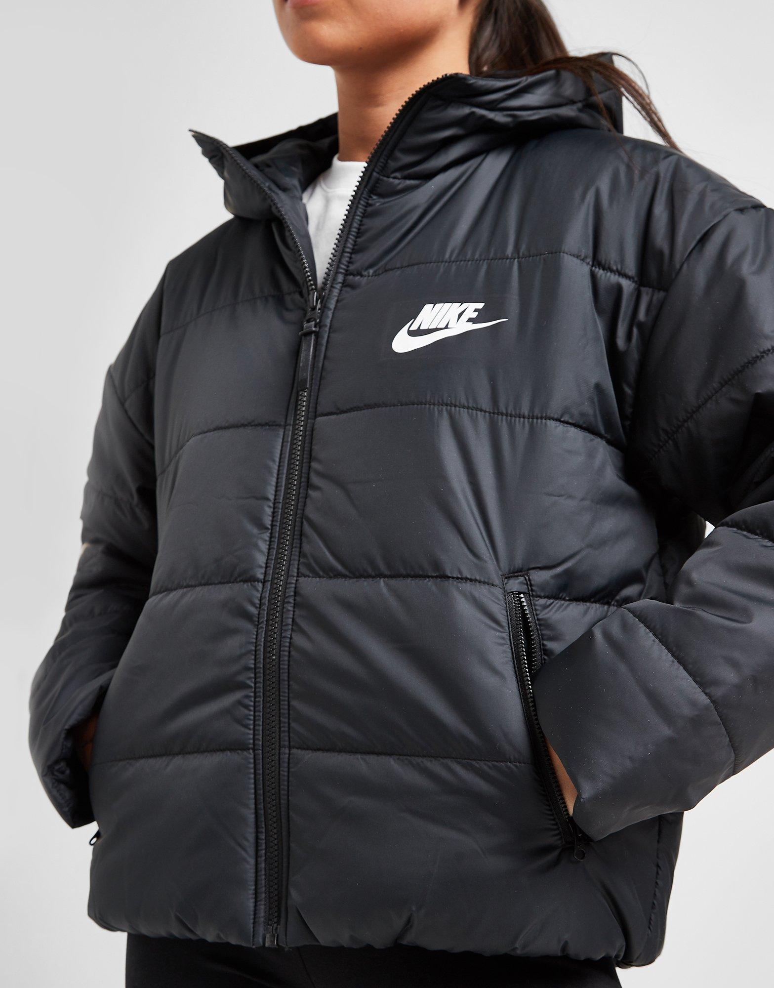 nike anorak windbreaker zwart