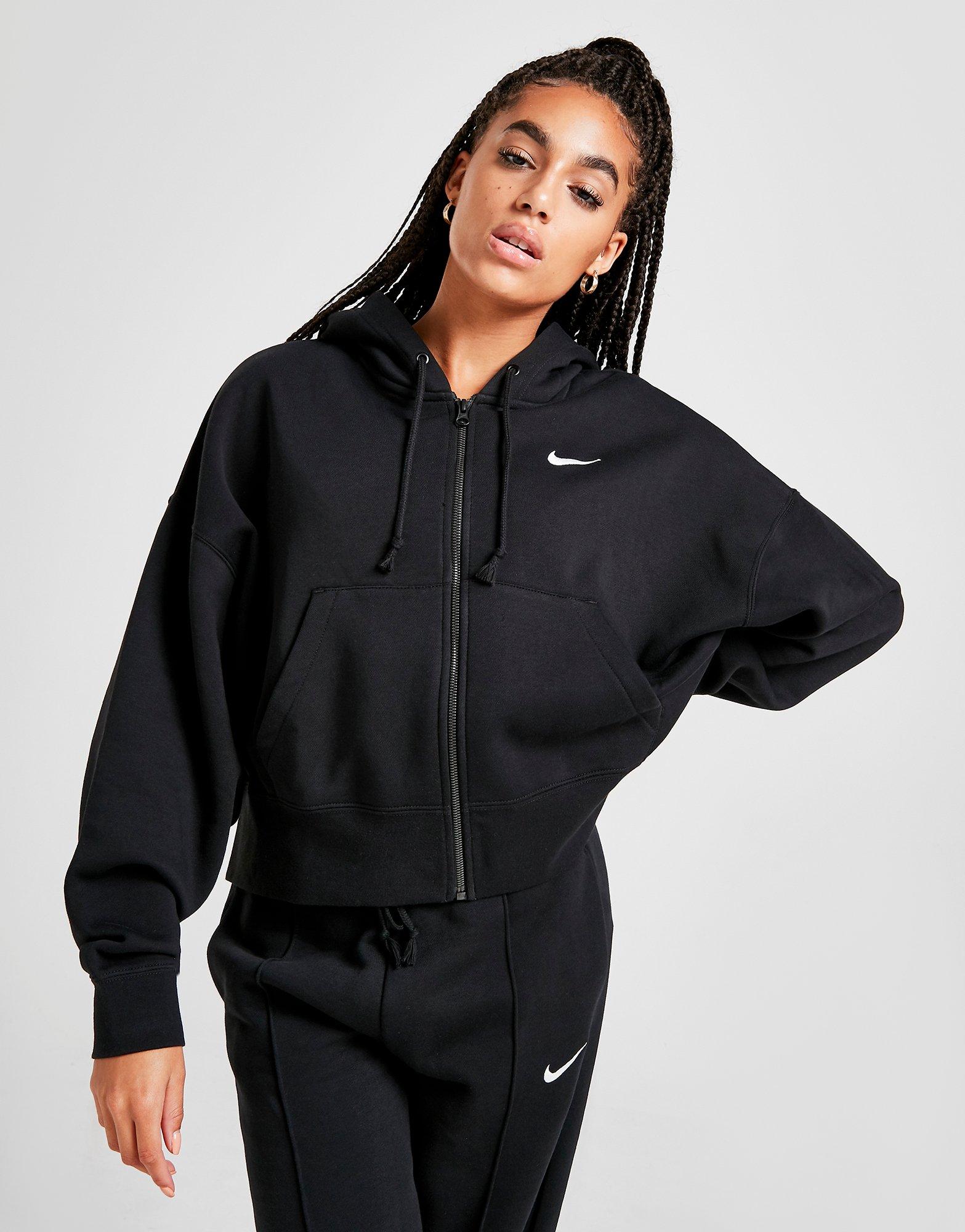 nike crop zip sweatshirt