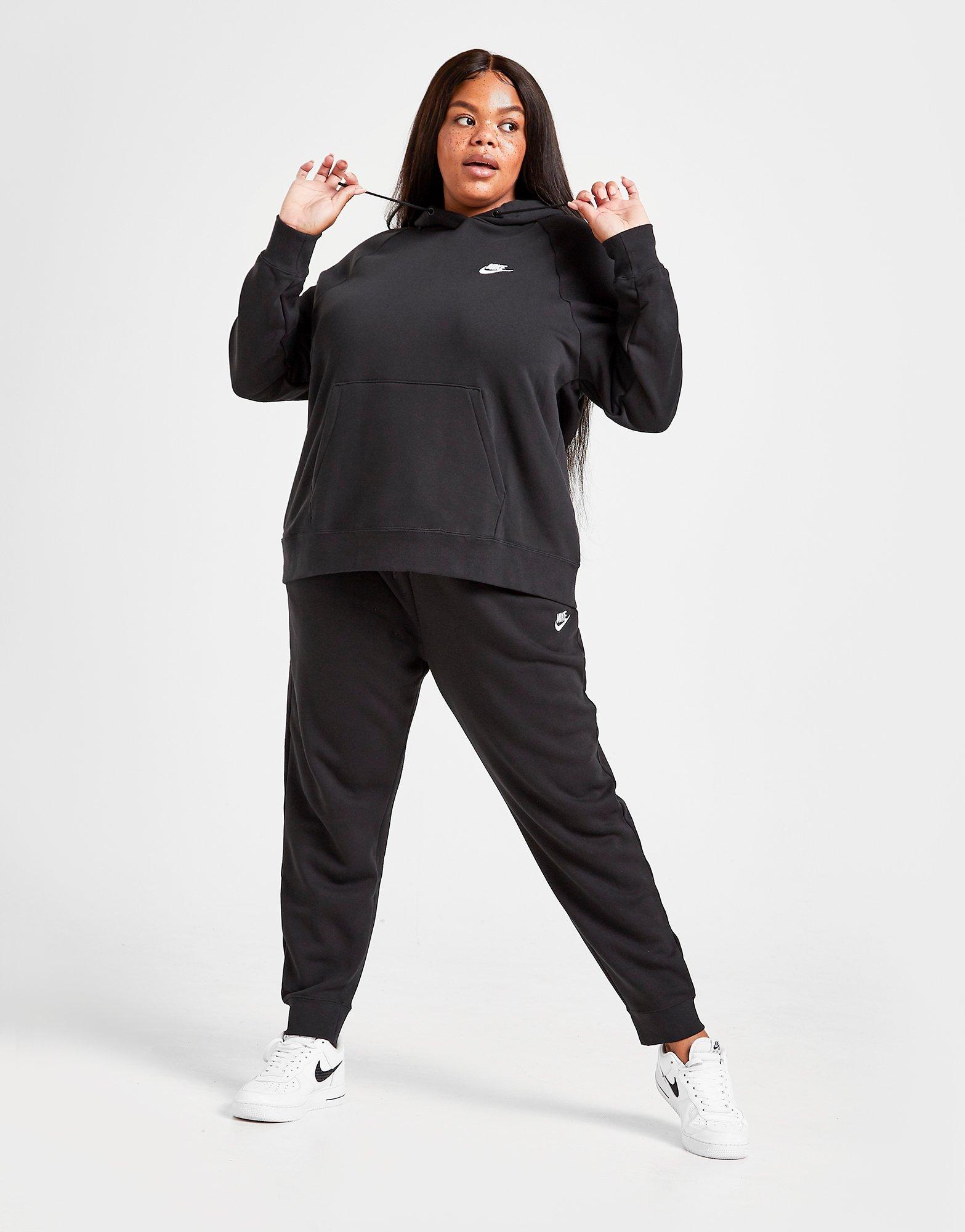 plus size nike lace up hoodie