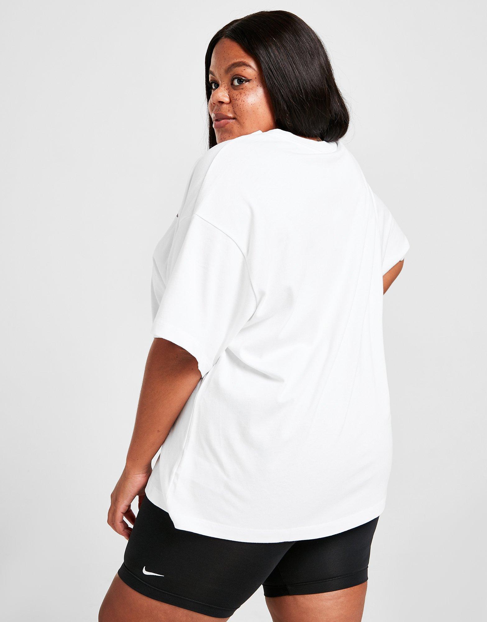 plus size white nike shorts