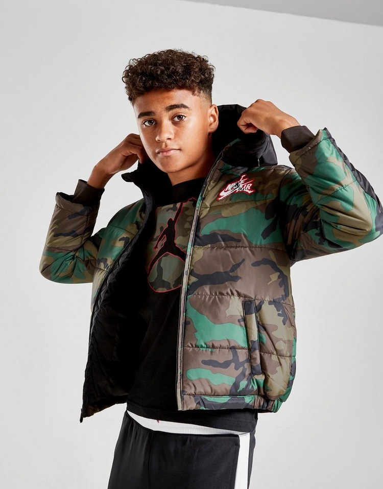 Buy Green Jordan Jumpman Puffer Jacket Junior | JD Sports