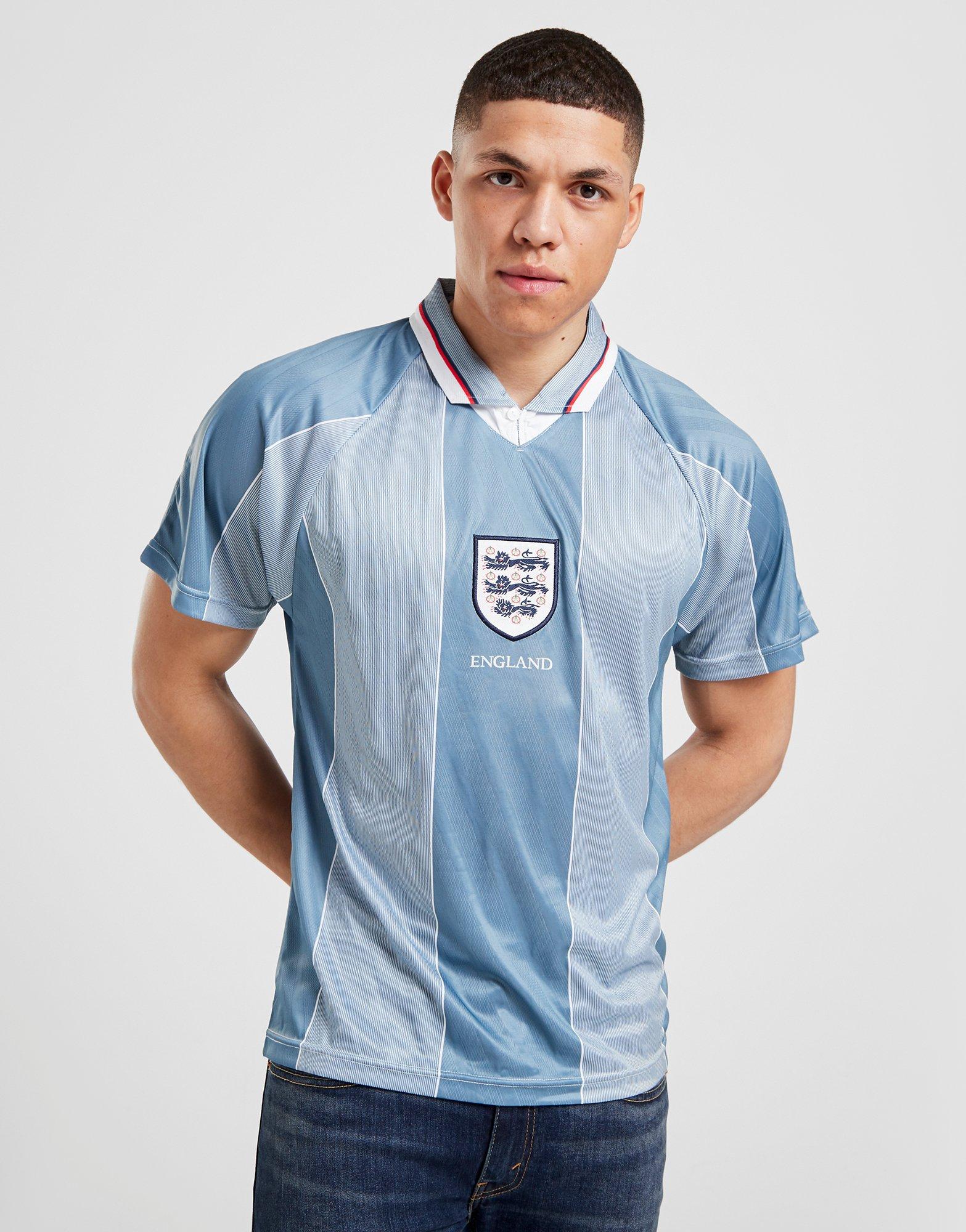 Grey Score Draw England '96 Away Euro Retro Shirt - JD Sports