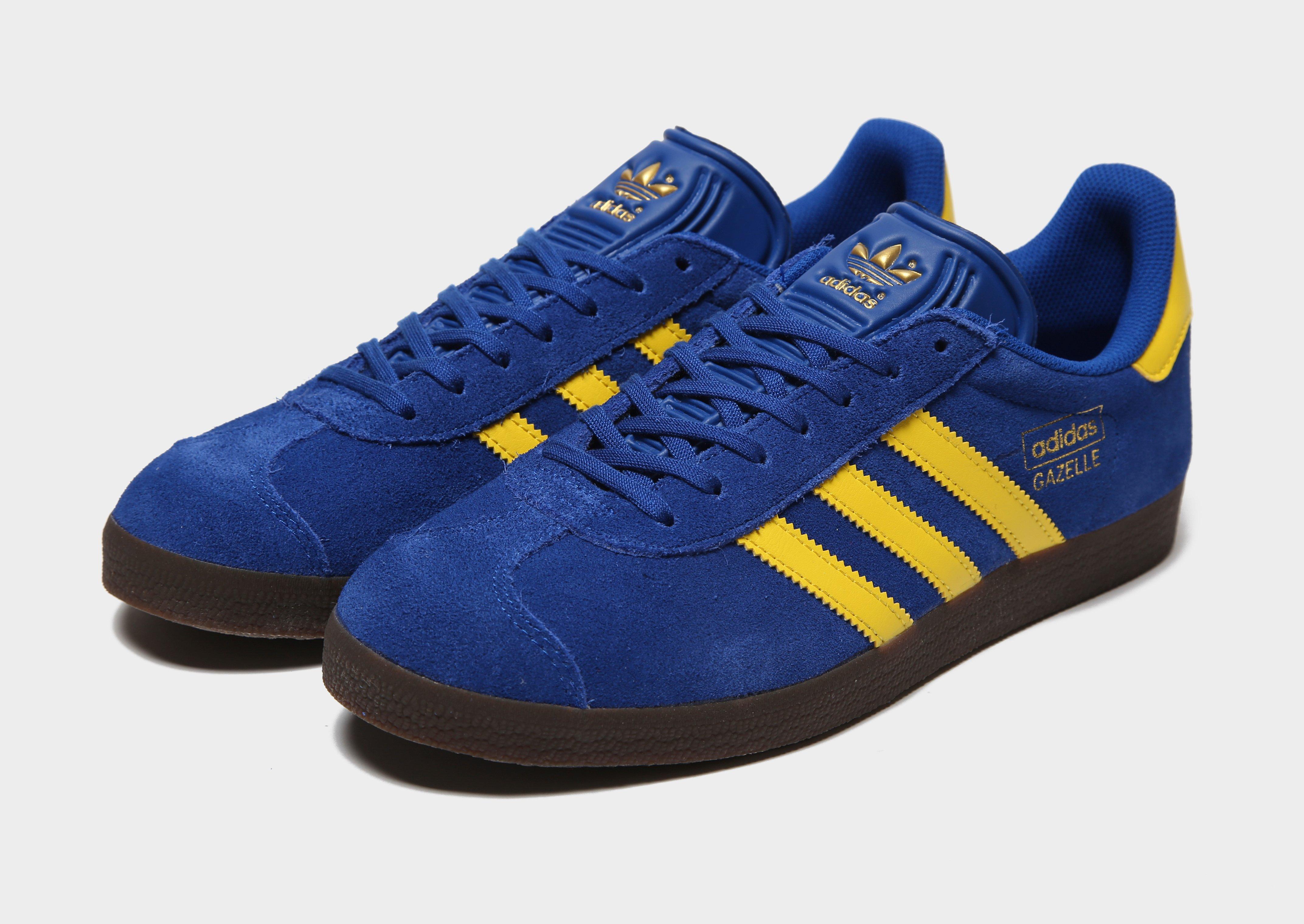 blue and yellow gazelles mens
