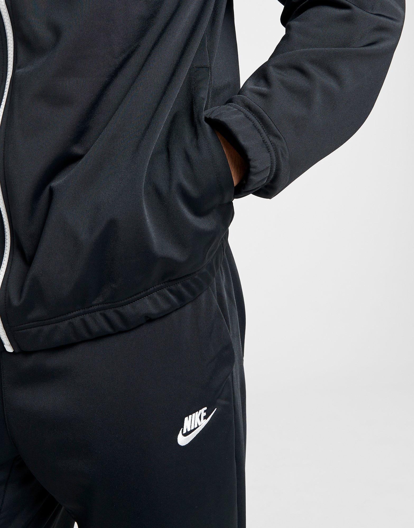 black nike tracksuit top