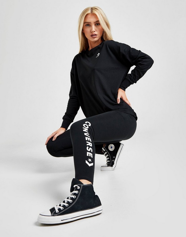converse leggings black