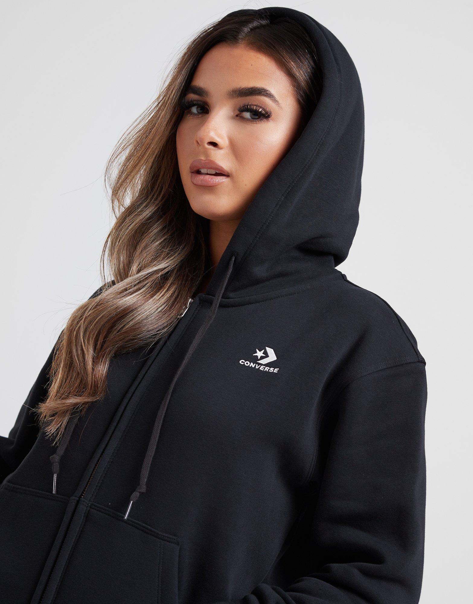 converse zip up hoodie