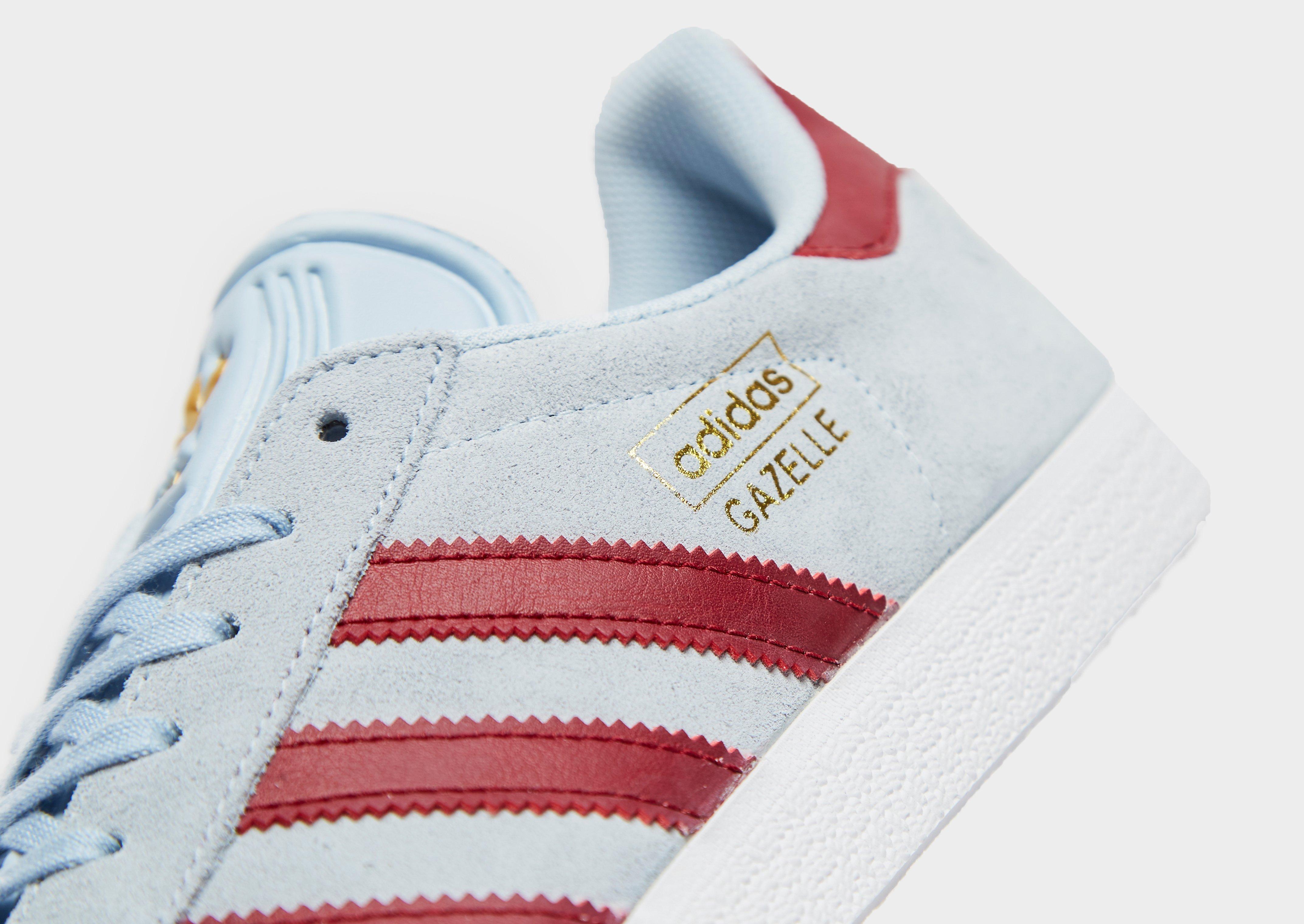pale blue gazelle trainers