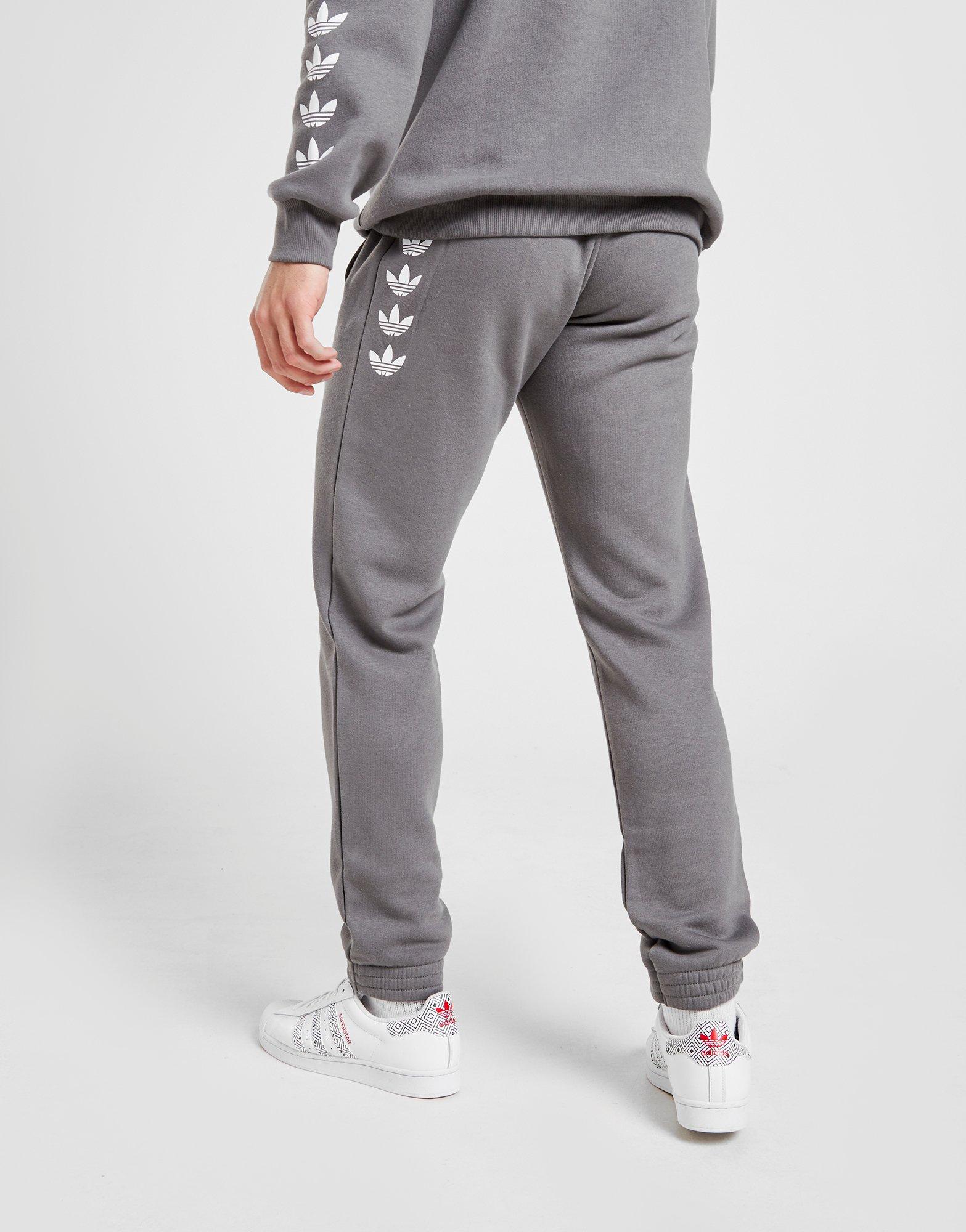 adidas trefoil joggers grey