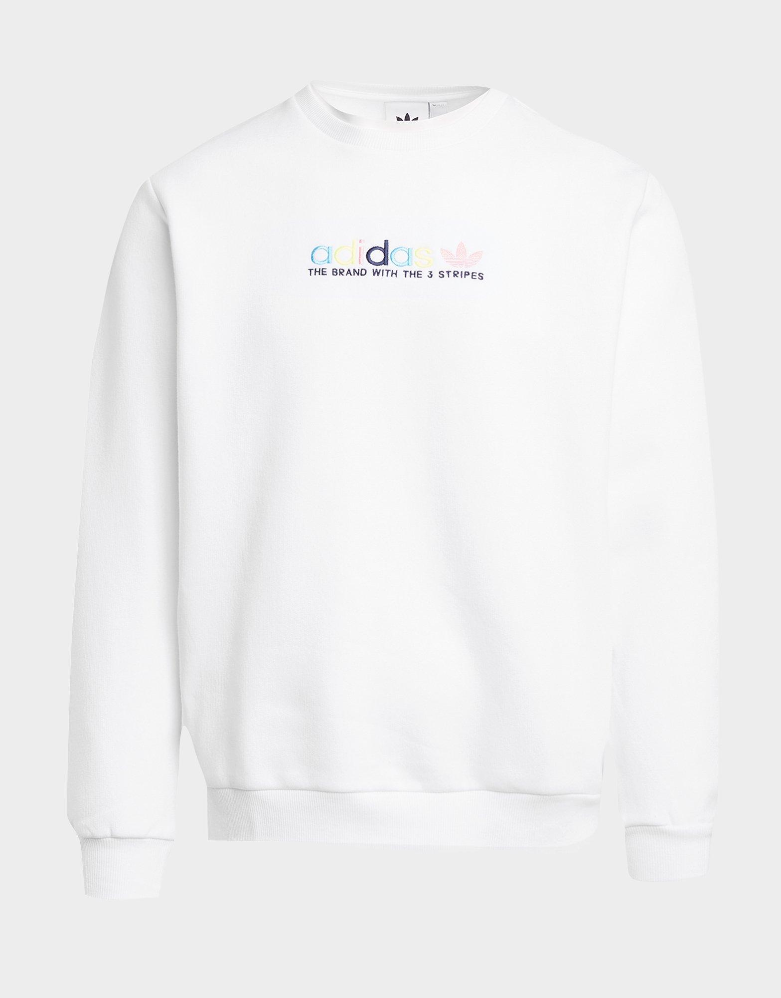 sweat shirt adidas blanc