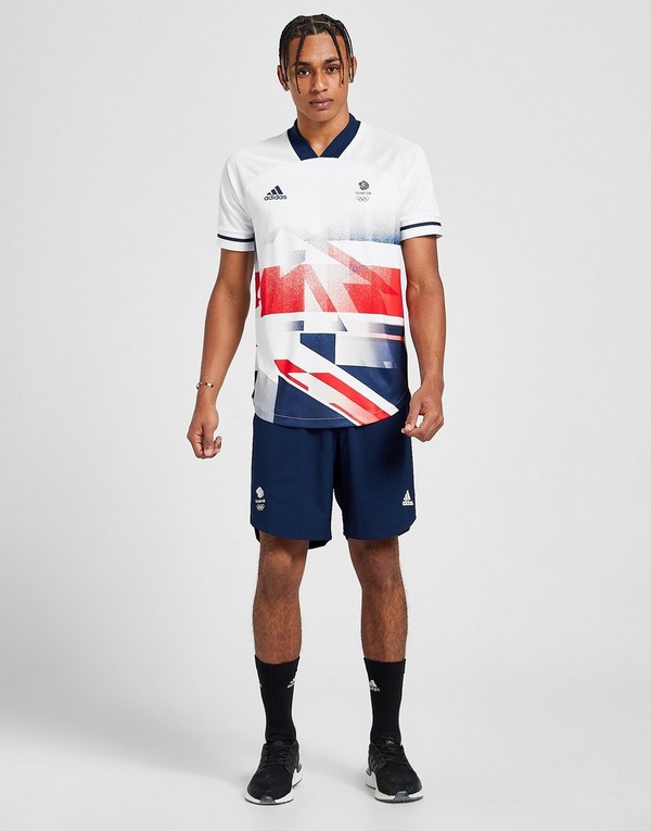 White Adidas Team Gb Olympics Football Shirt Jd Sports